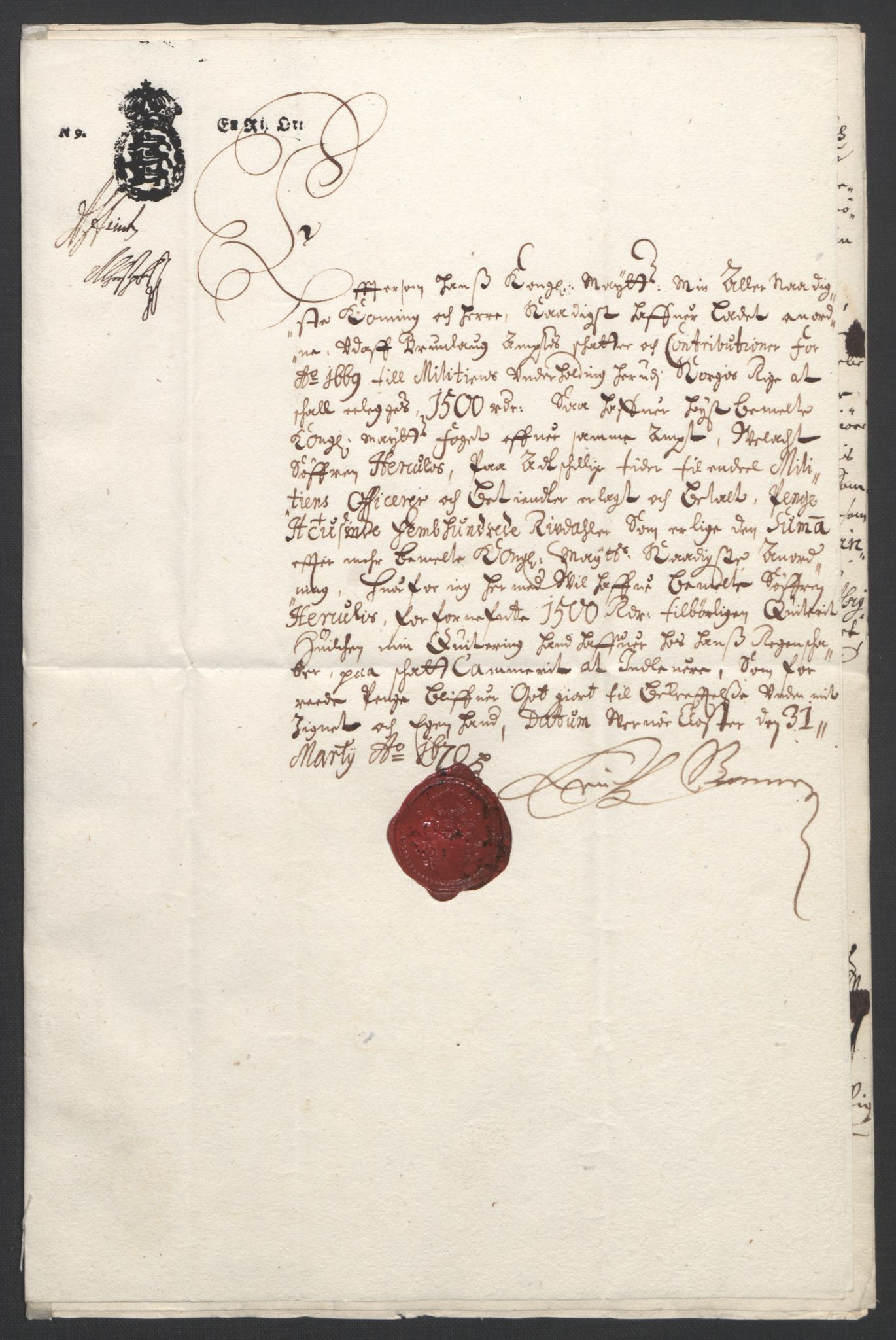 Rentekammeret inntil 1814, Reviderte regnskaper, Fogderegnskap, AV/RA-EA-4092/R33/L1965: Fogderegnskap Larvik grevskap, 1669-1670, p. 28