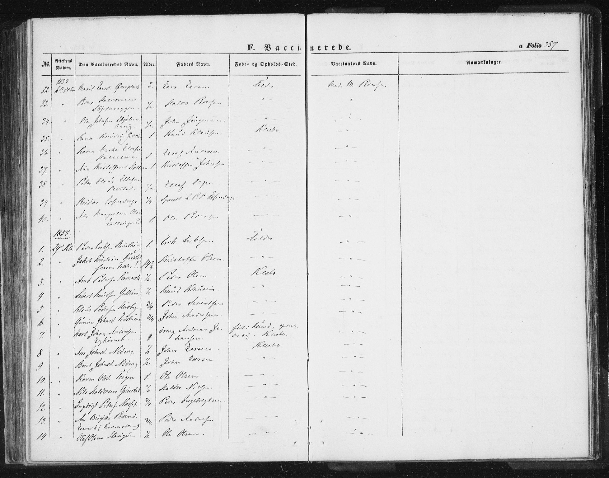 Ministerialprotokoller, klokkerbøker og fødselsregistre - Sør-Trøndelag, SAT/A-1456/618/L0441: Parish register (official) no. 618A05, 1843-1862, p. 357