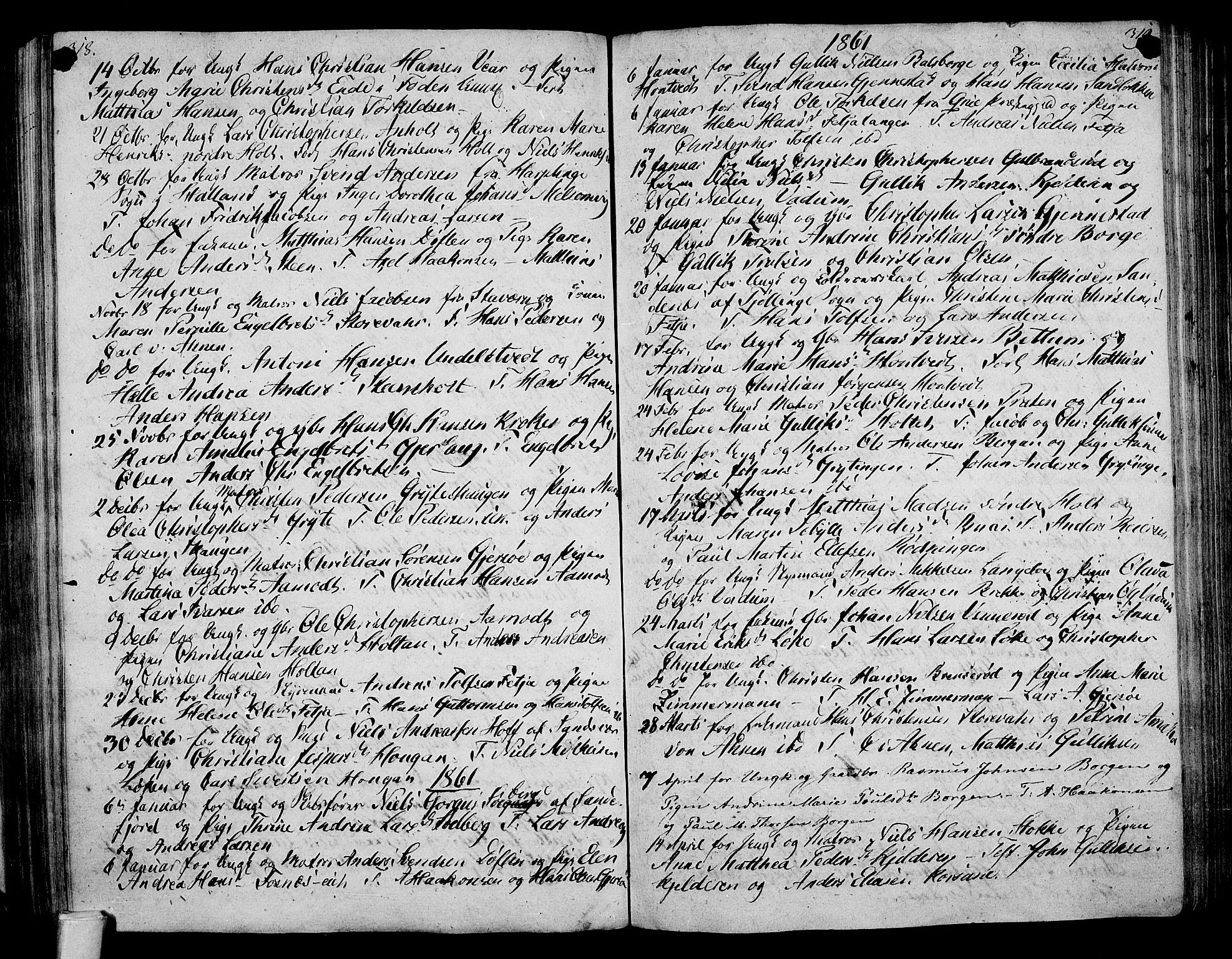 Stokke kirkebøker, SAKO/A-320/F/Fa/L0004: Parish register (official) no. I 4, 1804-1815, p. 318-319
