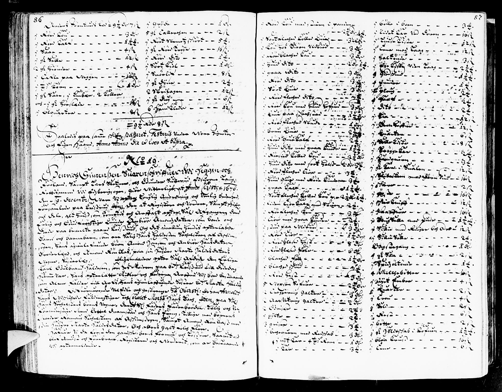 Heggen og Frøland sorenskriveri I, SAO/A-11556/H/Hb/L0002a: Skifteprotokoll, 1676-1683, p. 86-87