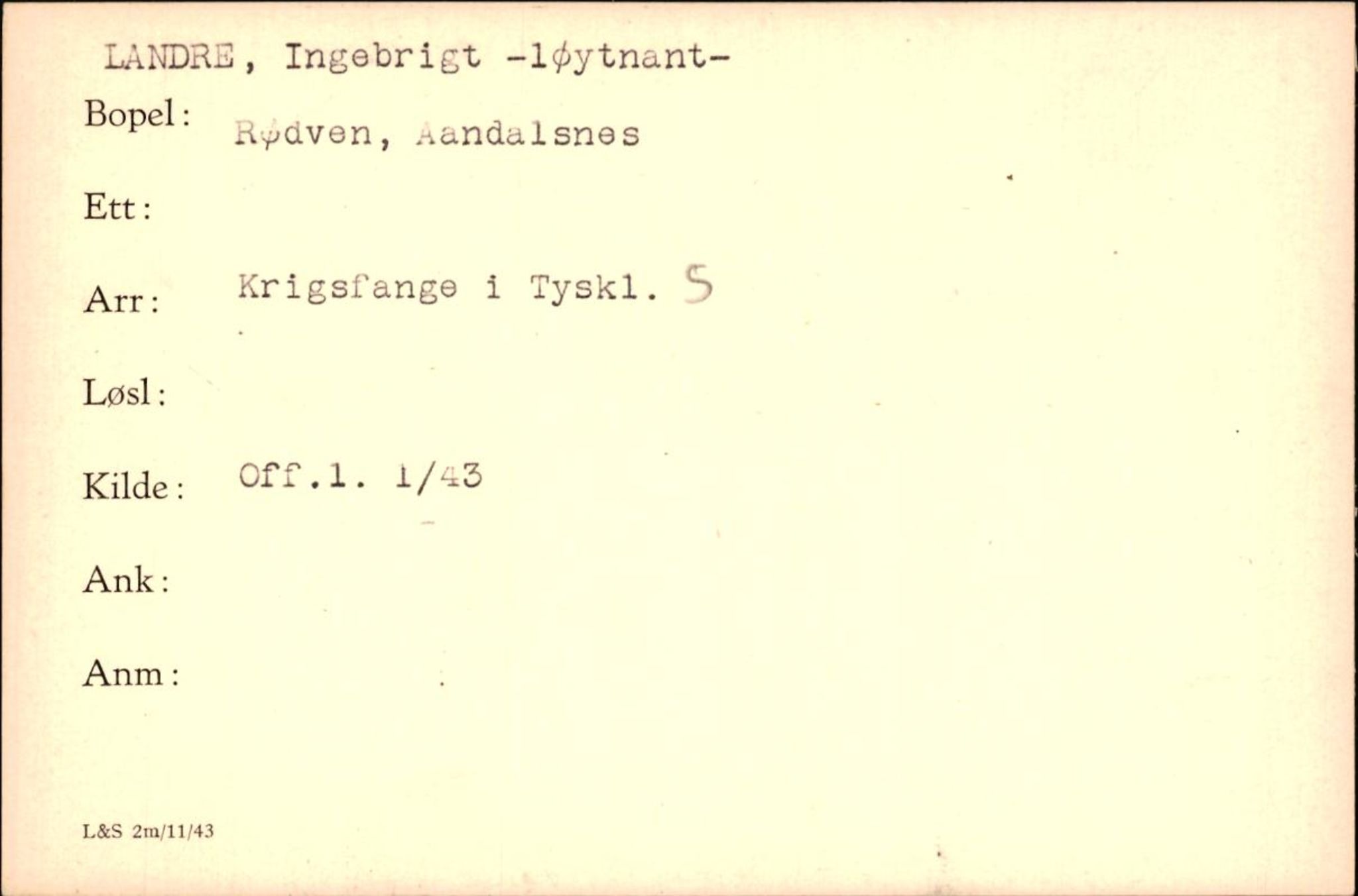 Forsvaret, Forsvarets krigshistoriske avdeling, AV/RA-RAFA-2017/Y/Yf/L0200: II-C-11-2102  -  Norske krigsfanger i Tyskland, 1940-1945, p. 627