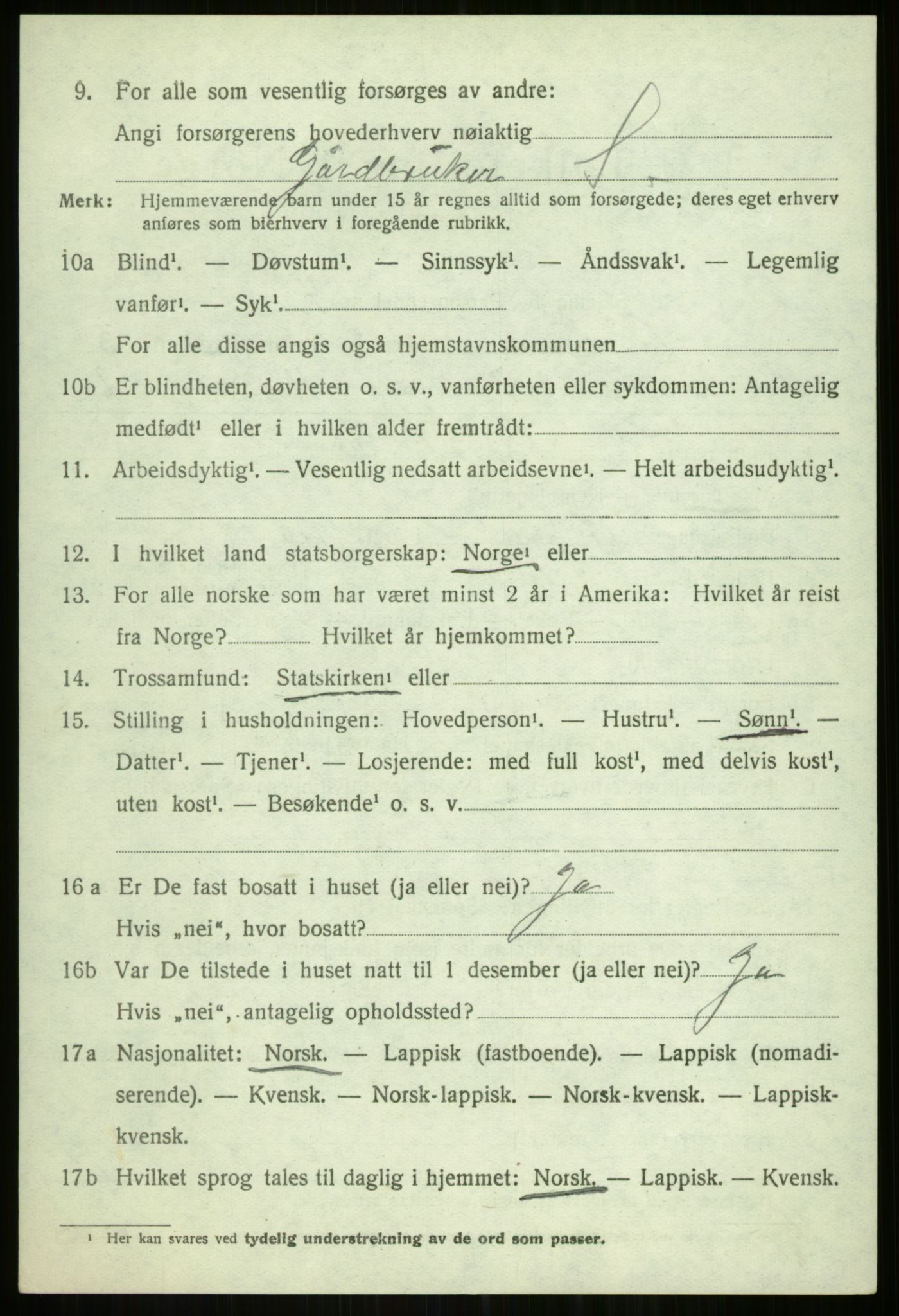 SATØ, 1920 census for Tromsøysund, 1920, p. 2771