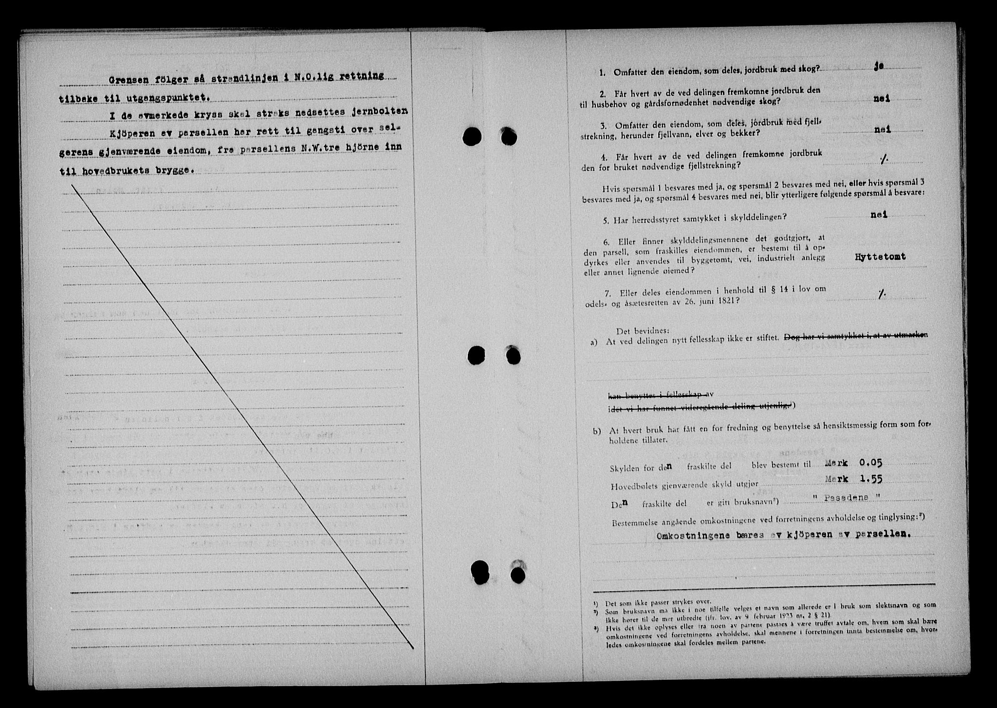 Vestre Nedenes/Sand sorenskriveri, SAK/1221-0010/G/Gb/Gba/L0053: Mortgage book no. A 6, 1944-1945, Diary no: : 241/1945