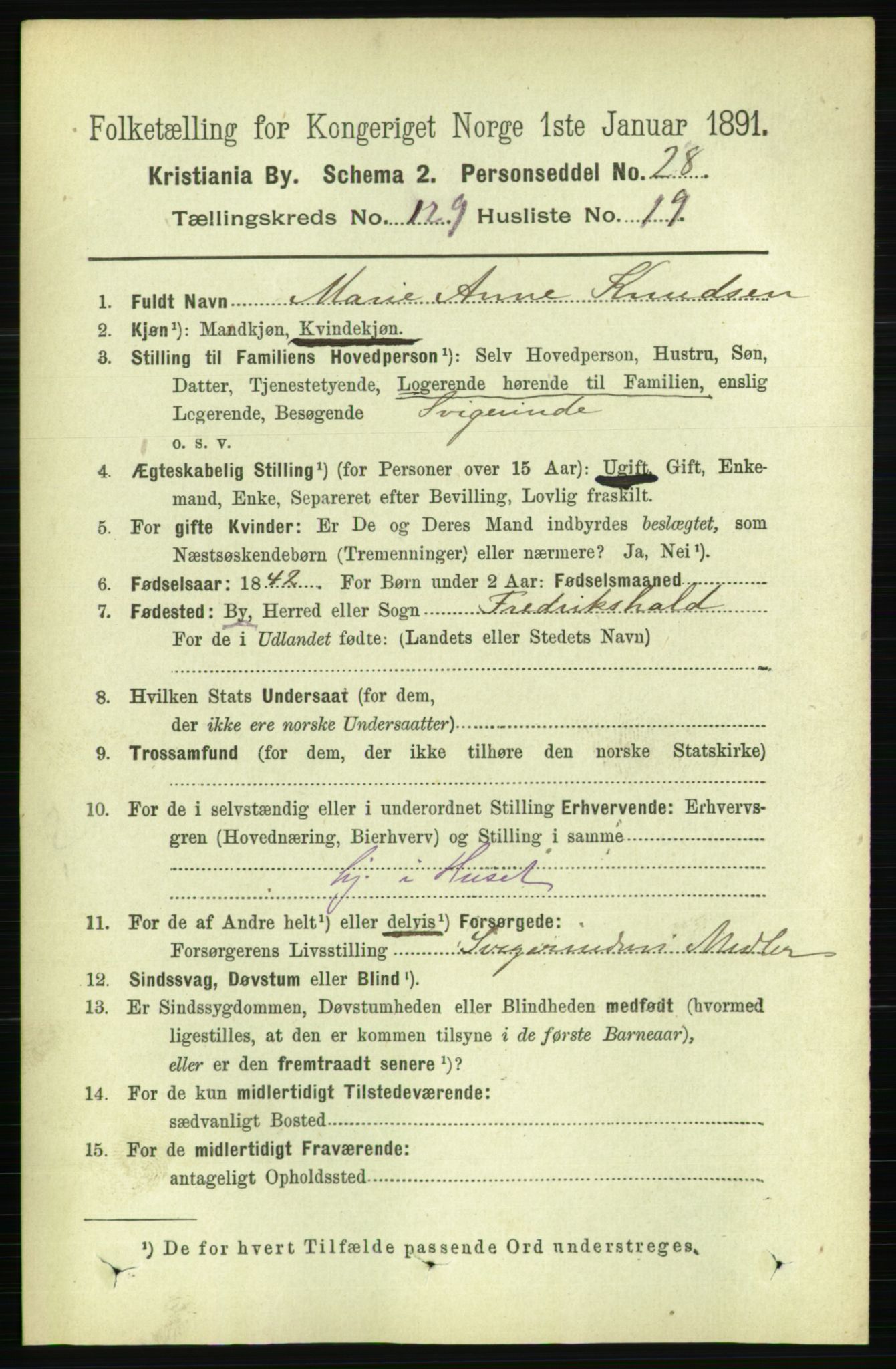 RA, 1891 census for 0301 Kristiania, 1891, p. 69786