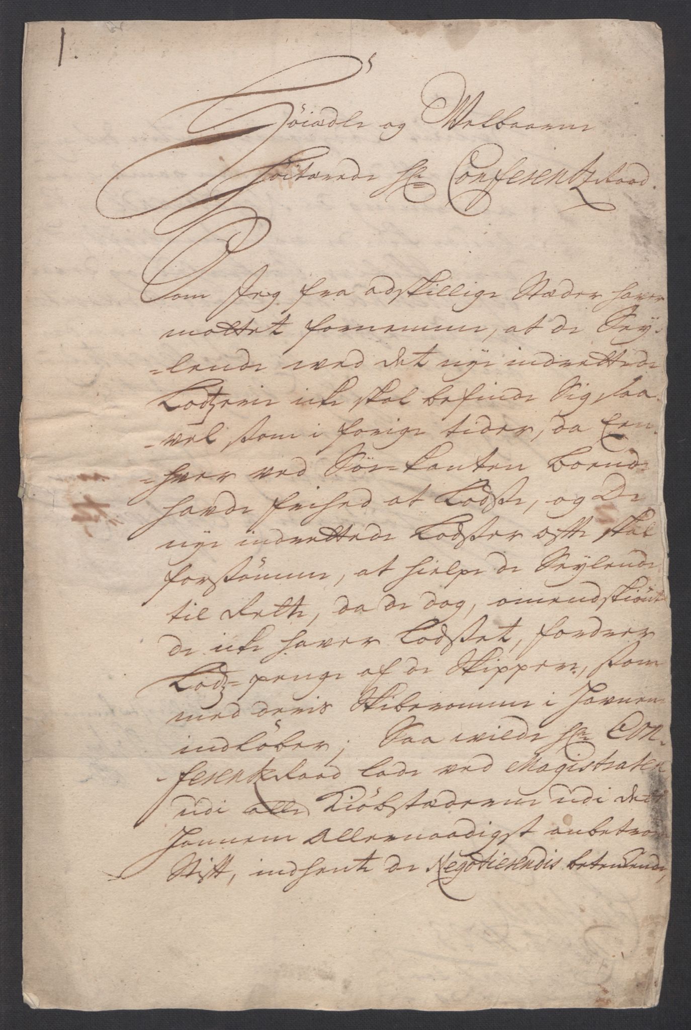 Forskjellige samlinger, Uplasserte saker i Eldre avdeling, AV/RA-EA-4033/F/L0005: Losvesenet., 1723-1807, p. 5