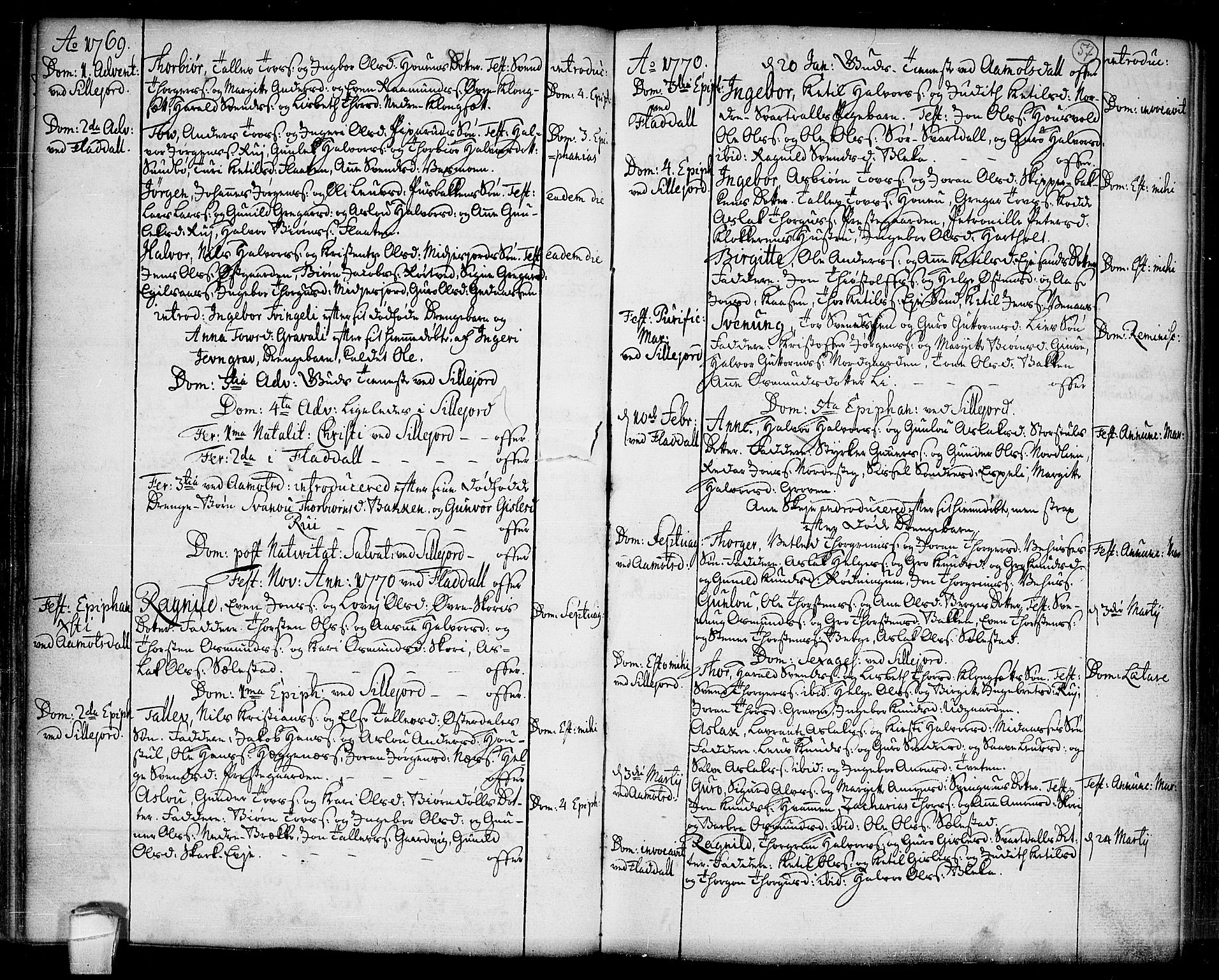 Seljord kirkebøker, SAKO/A-20/F/Fa/L0007: Parish register (official) no. I 7, 1755-1800, p. 57