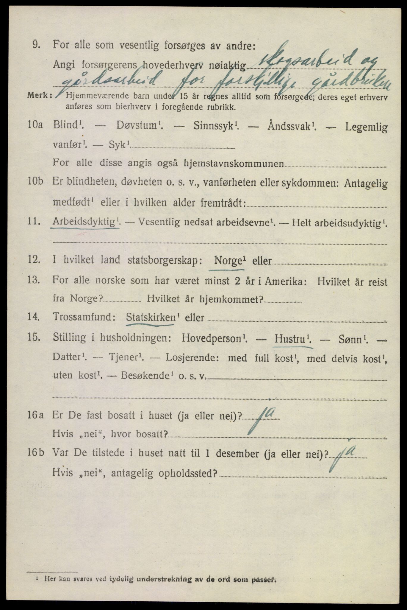 SAKO, 1920 census for Krødsherad, 1920, p. 4940