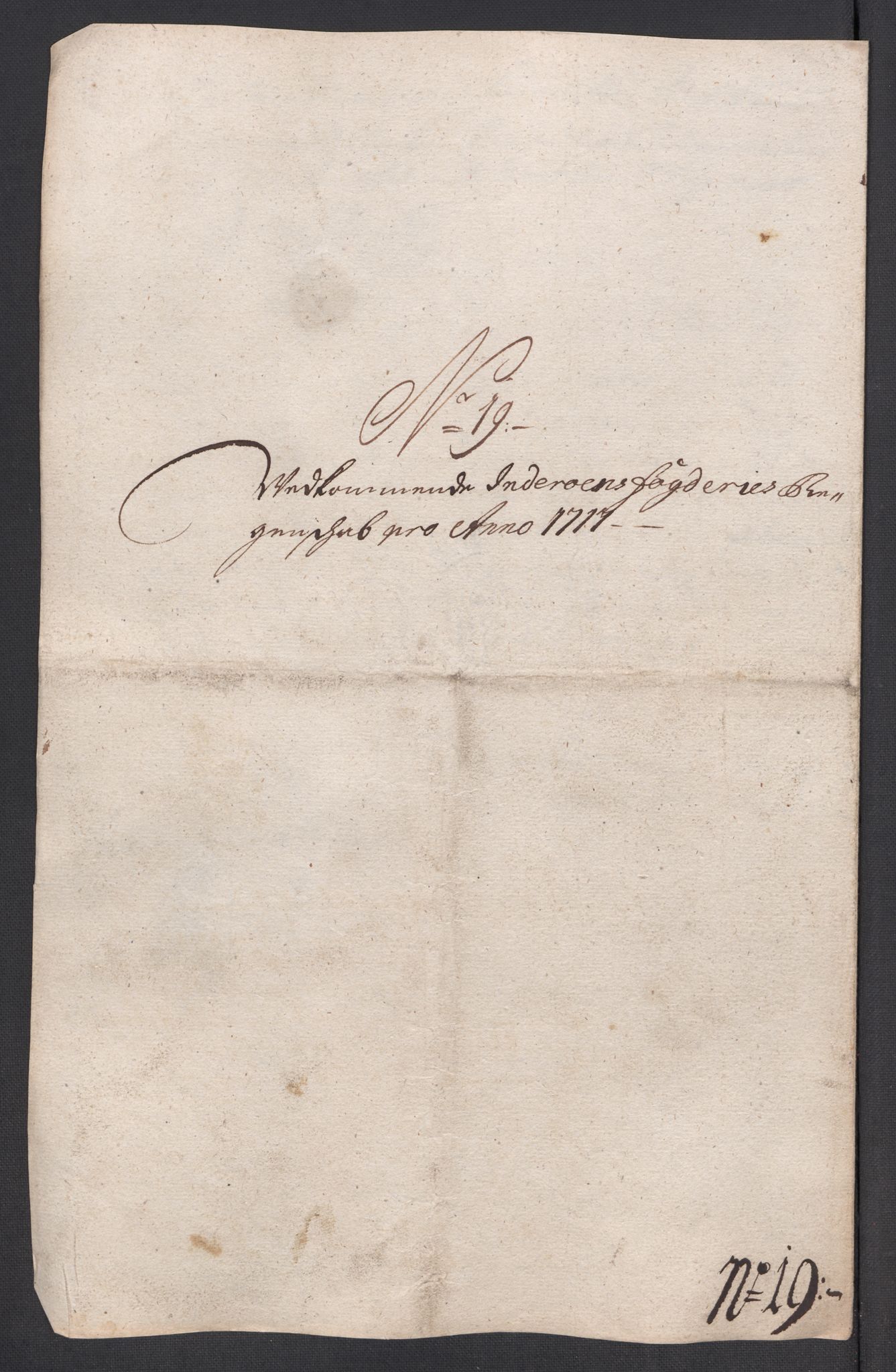 Rentekammeret inntil 1814, Reviderte regnskaper, Fogderegnskap, AV/RA-EA-4092/R63/L4325: Fogderegnskap Inderøy, 1717, p. 224