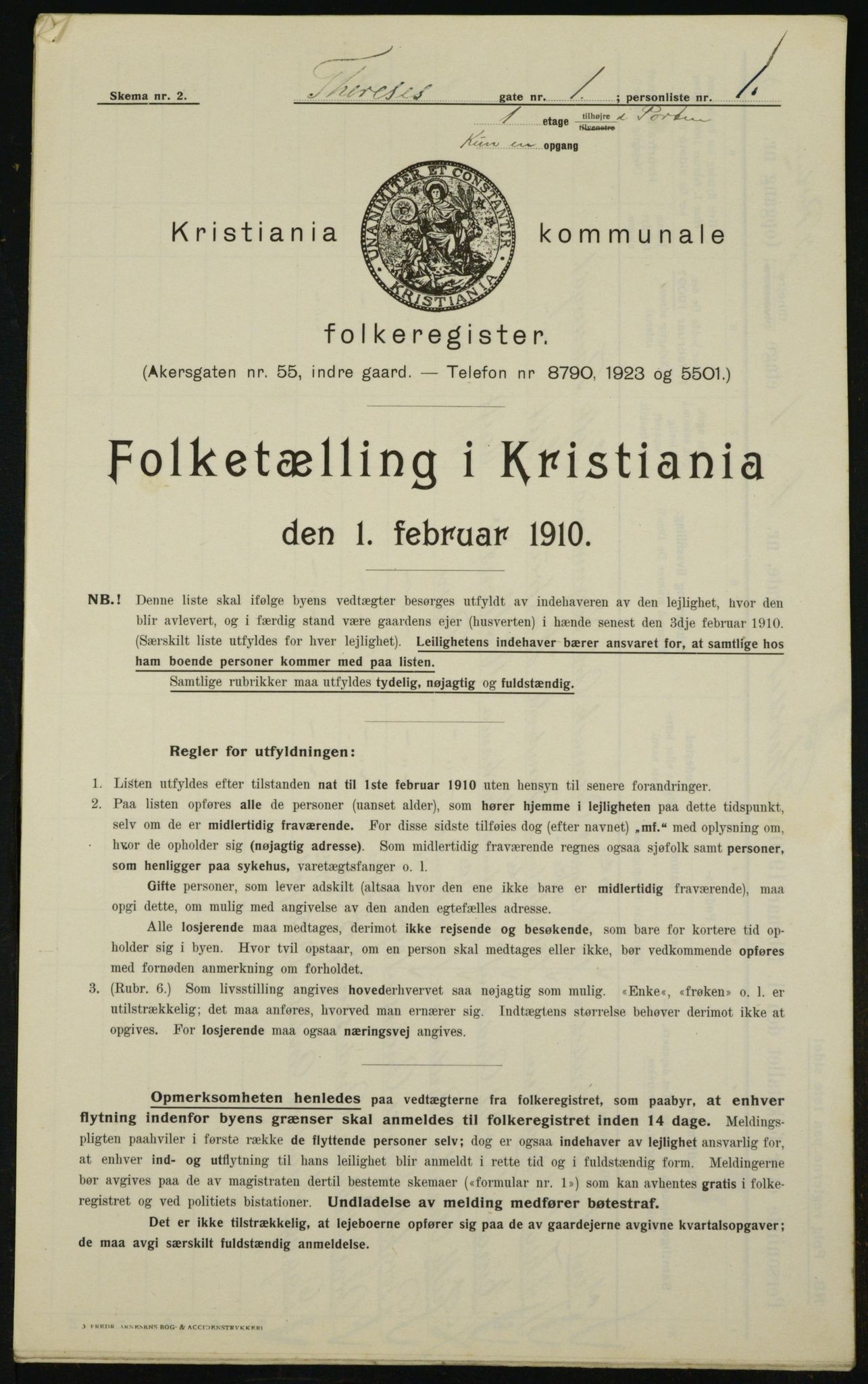 OBA, Municipal Census 1910 for Kristiania, 1910, p. 102304