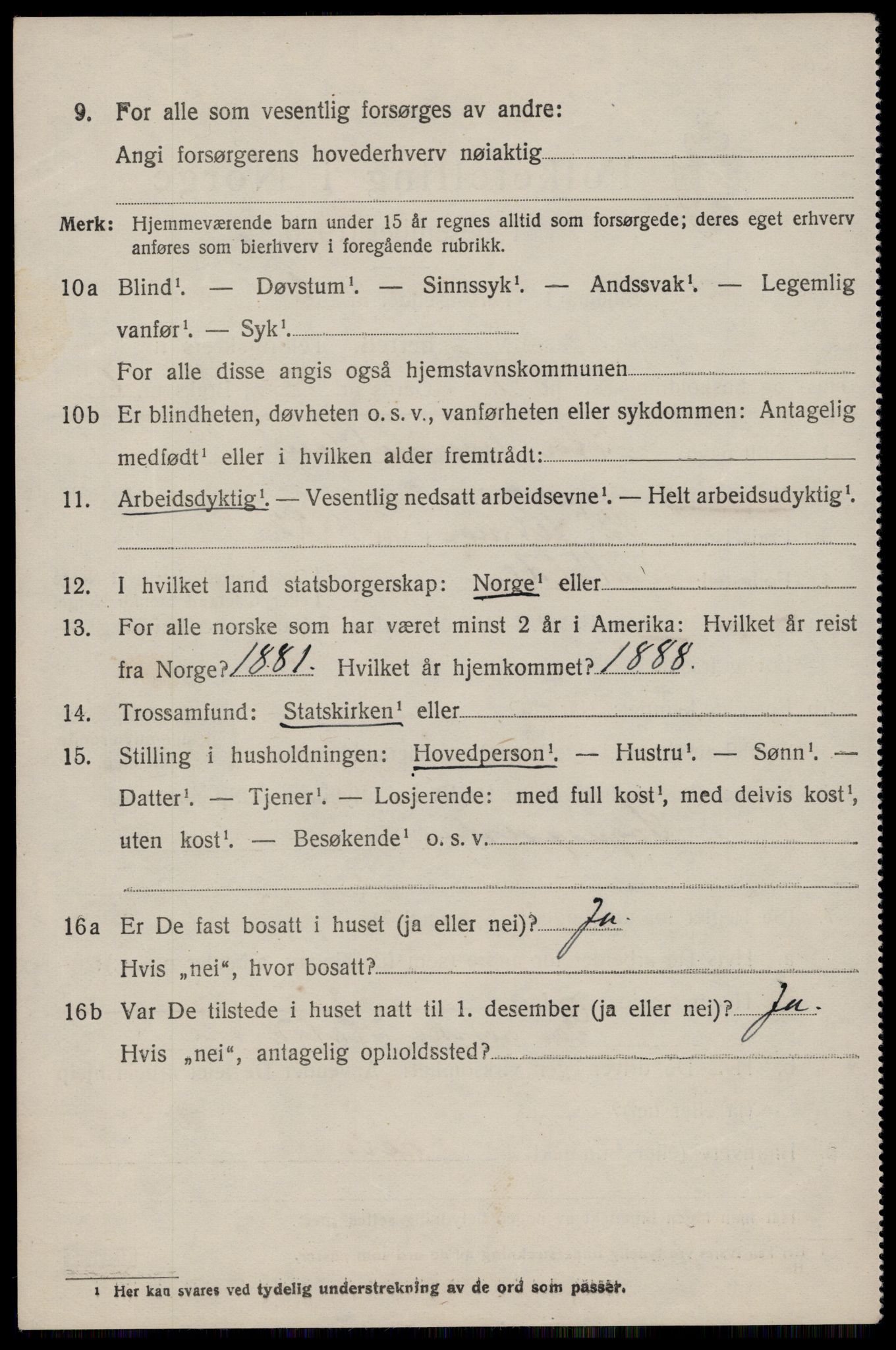 SAST, 1920 census for Eigersund, 1920, p. 2794