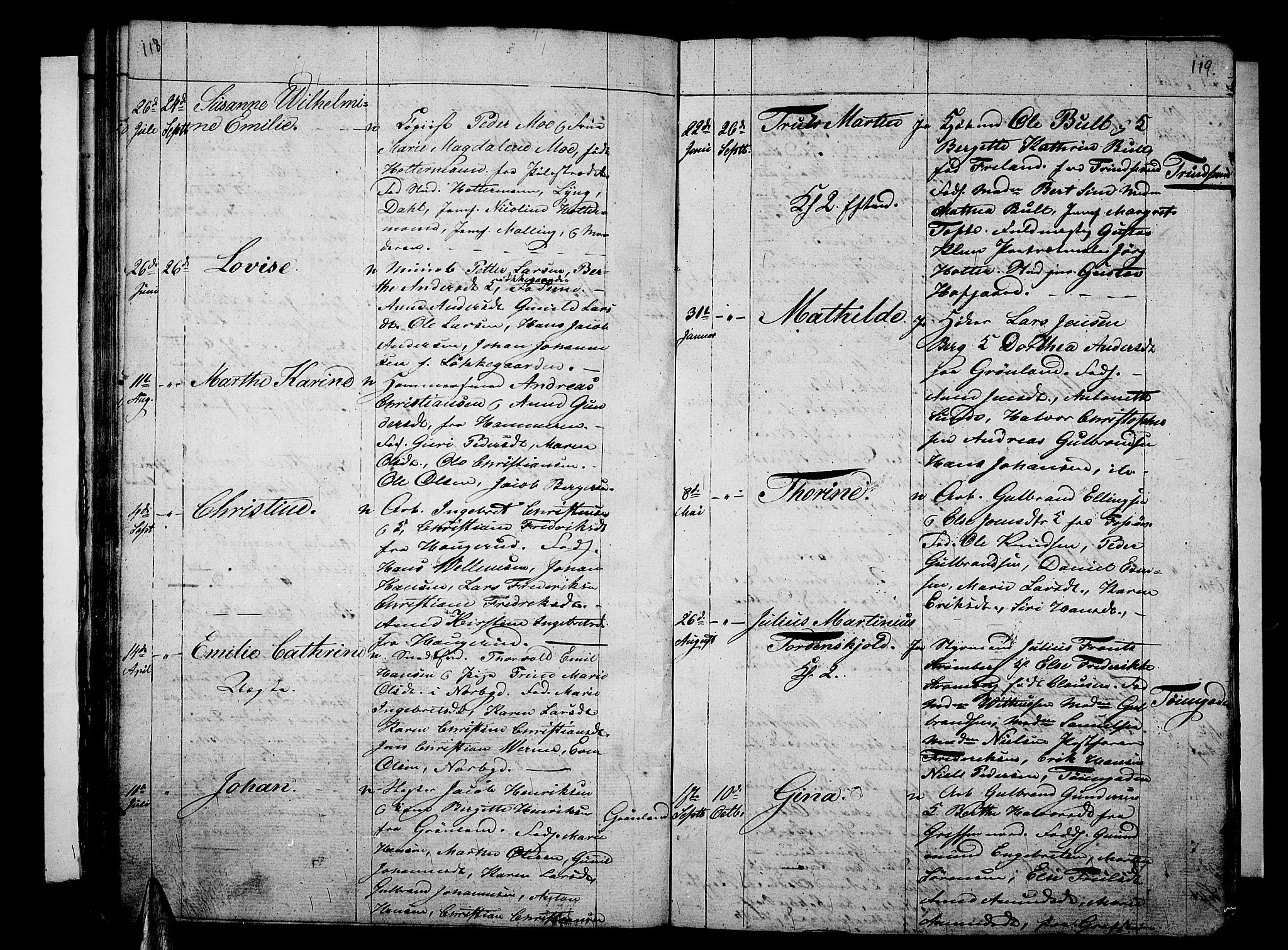 Aker prestekontor kirkebøker, AV/SAO-A-10861/G/L0007: Parish register (copy) no. 7, 1838-1846, p. 118-119