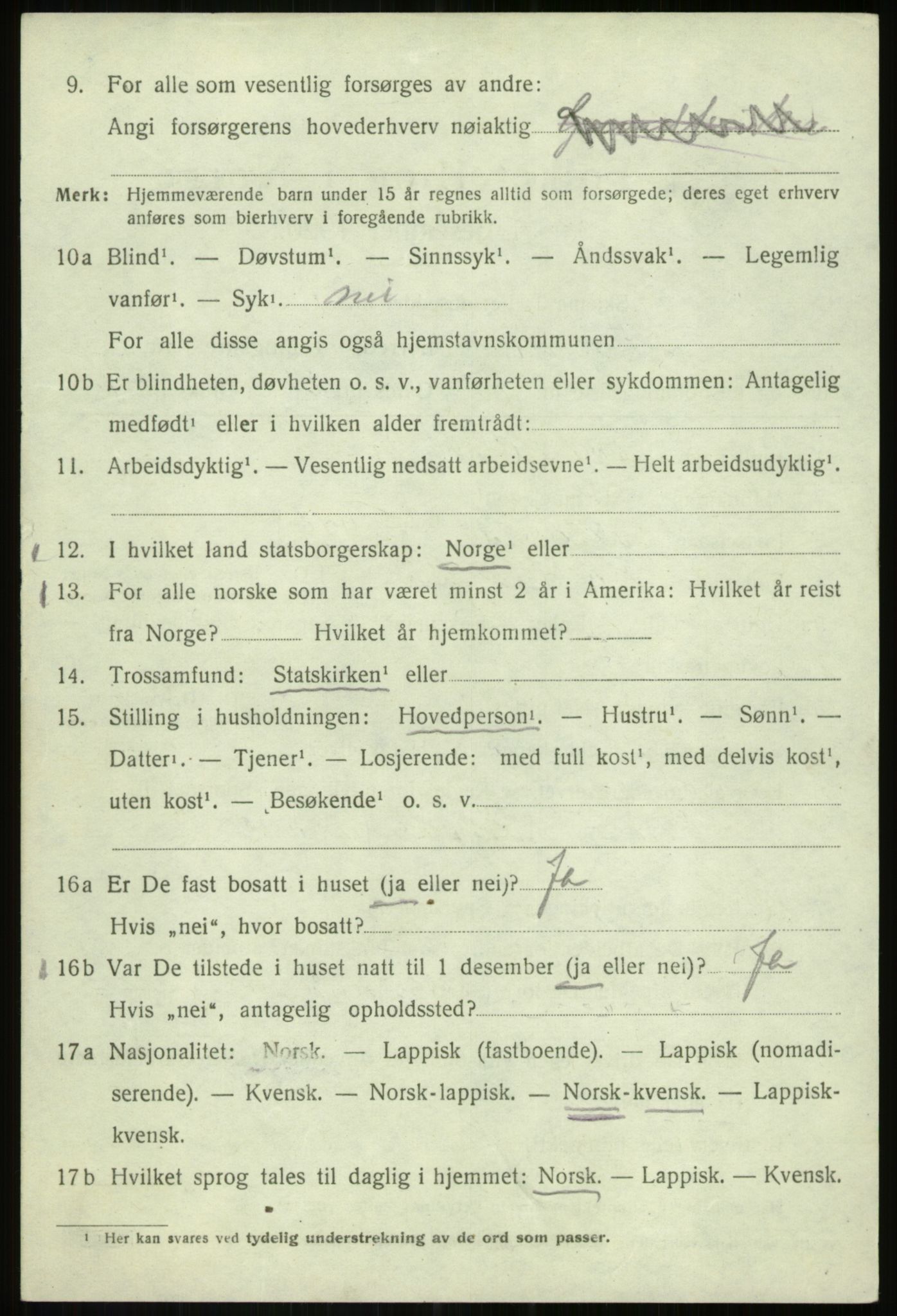 SATØ, 1920 census for Bardu, 1920, p. 4102