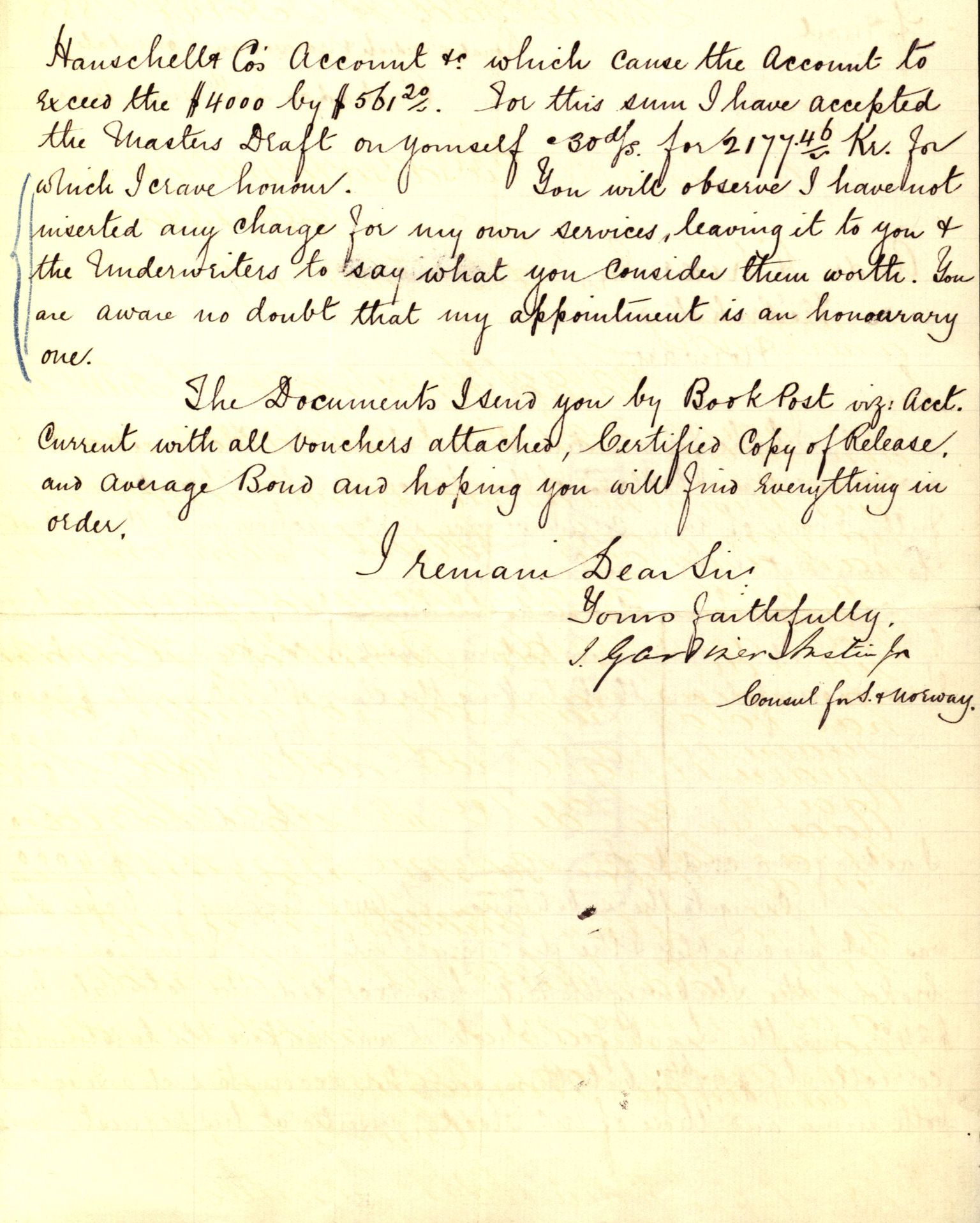 Pa 63 - Østlandske skibsassuranceforening, VEMU/A-1079/G/Ga/L0021/0003: Havaridokumenter / Inga av Drammen, Inga av Sandefjord, Primula, 1888-1889, p. 146