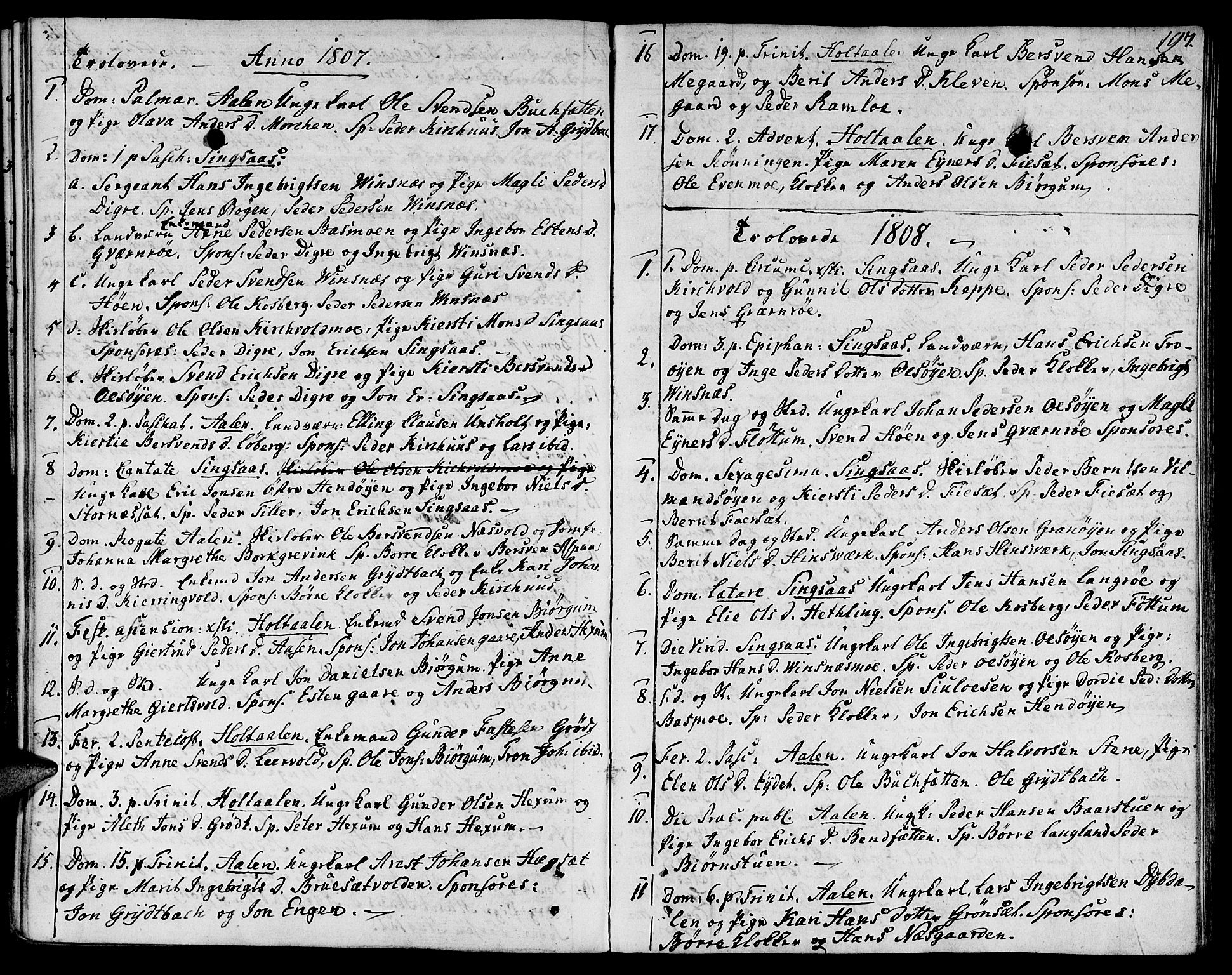 Ministerialprotokoller, klokkerbøker og fødselsregistre - Sør-Trøndelag, SAT/A-1456/685/L0953: Parish register (official) no. 685A02, 1805-1816, p. 197