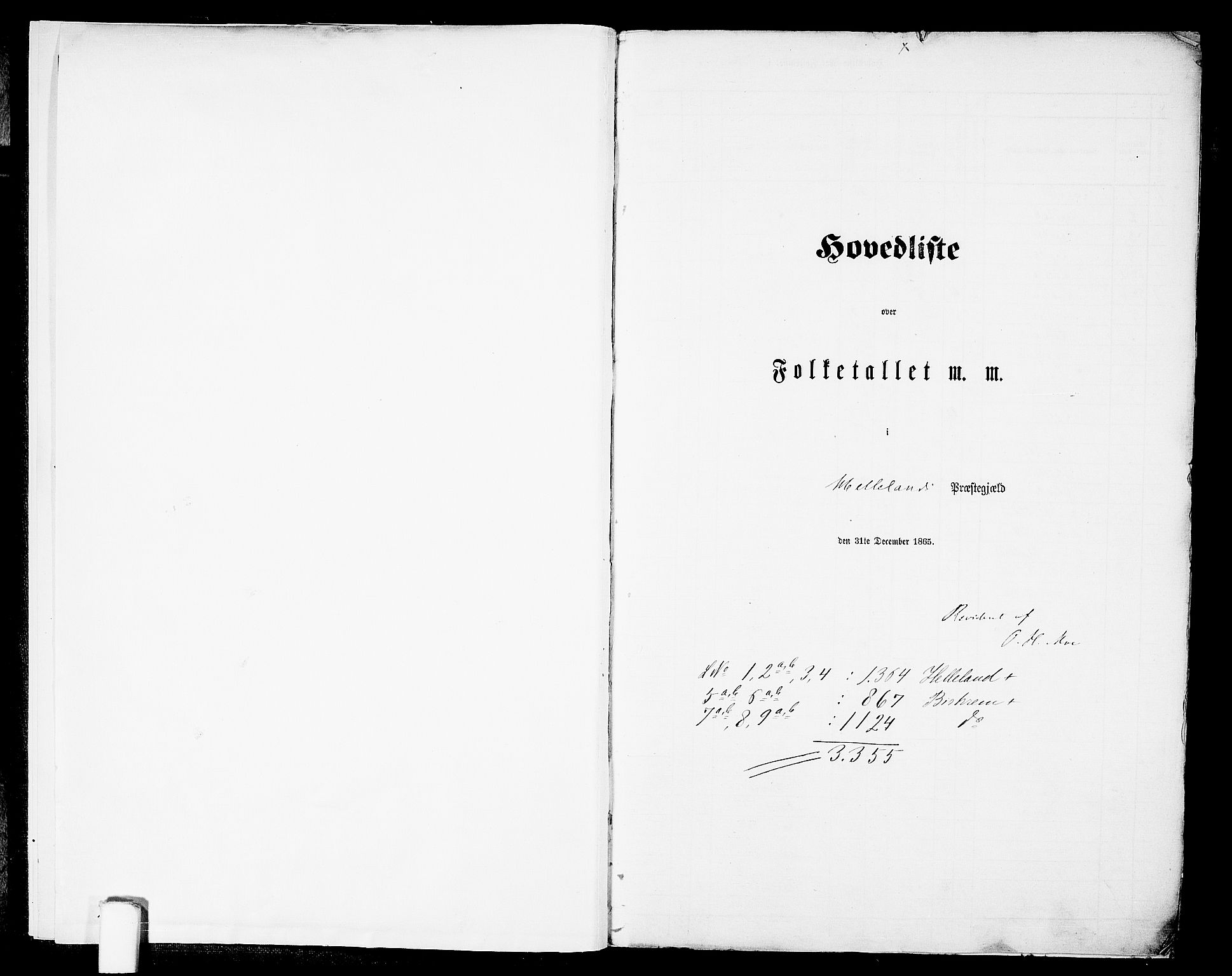 RA, 1865 census for Helleland, 1865, p. 5