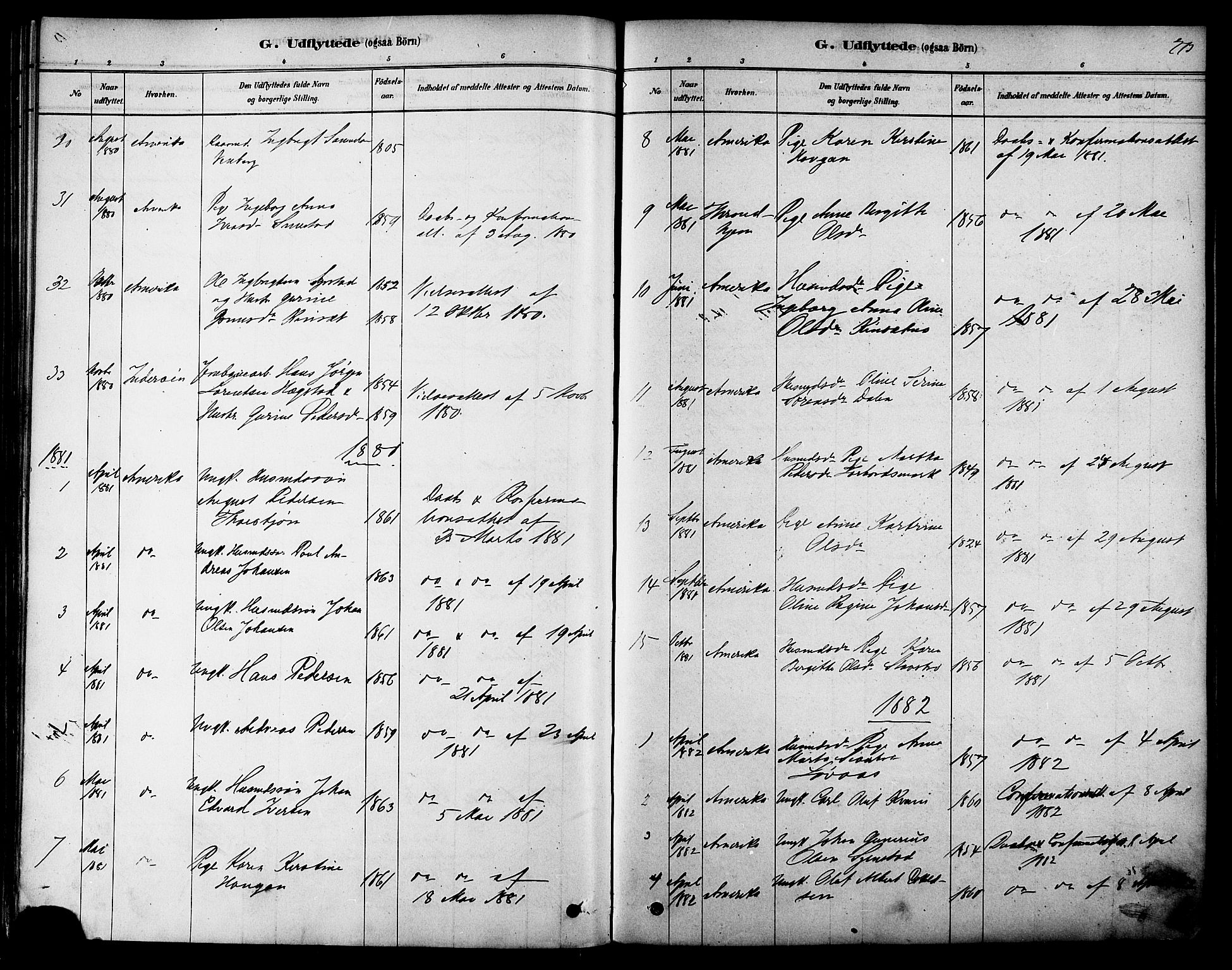 Ministerialprotokoller, klokkerbøker og fødselsregistre - Sør-Trøndelag, SAT/A-1456/616/L0410: Parish register (official) no. 616A07, 1878-1893, p. 273
