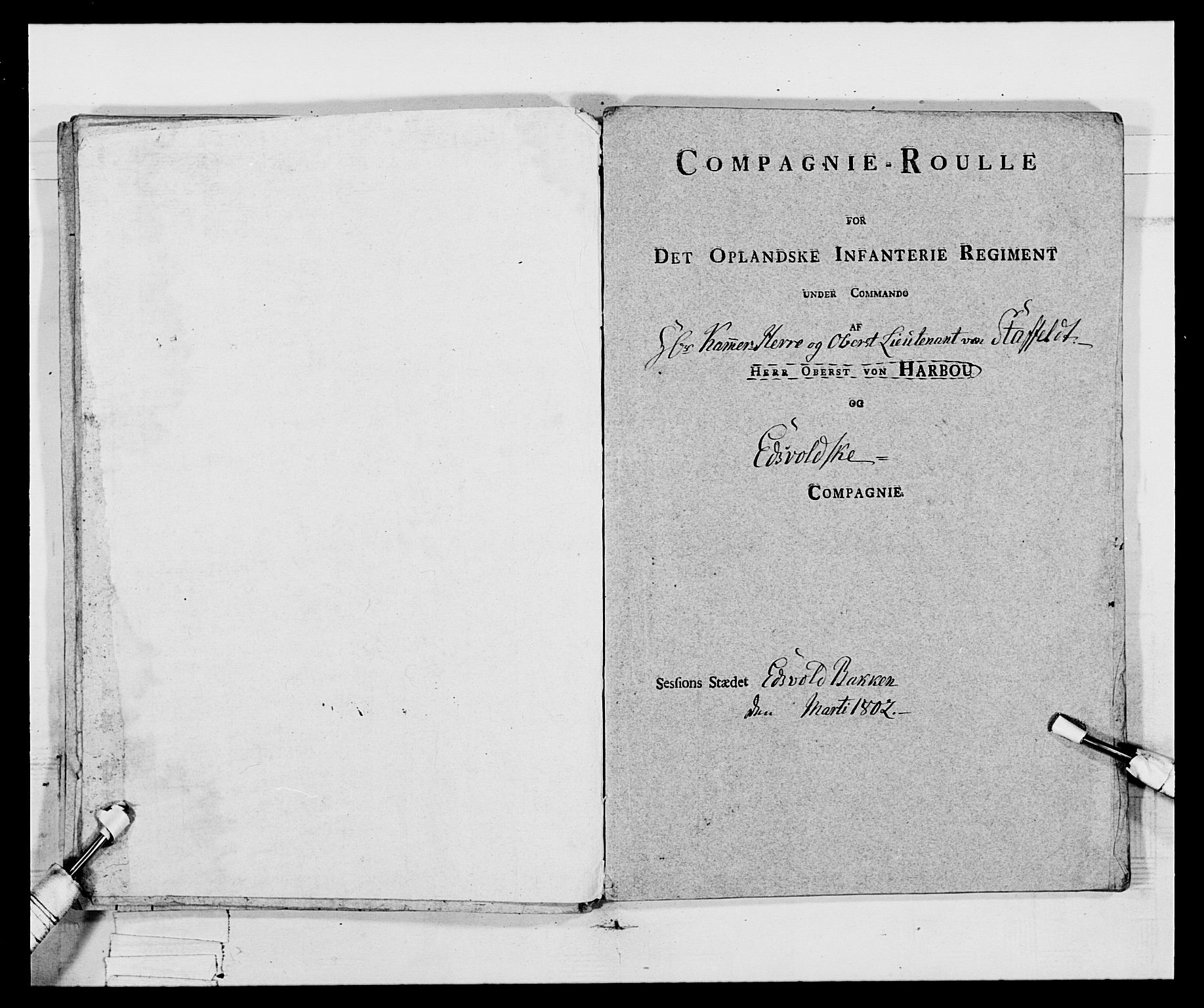 Generalitets- og kommissariatskollegiet, Det kongelige norske kommissariatskollegium, AV/RA-EA-5420/E/Eh/L0068: Opplandske nasjonale infanteriregiment, 1802-1805, p. 301