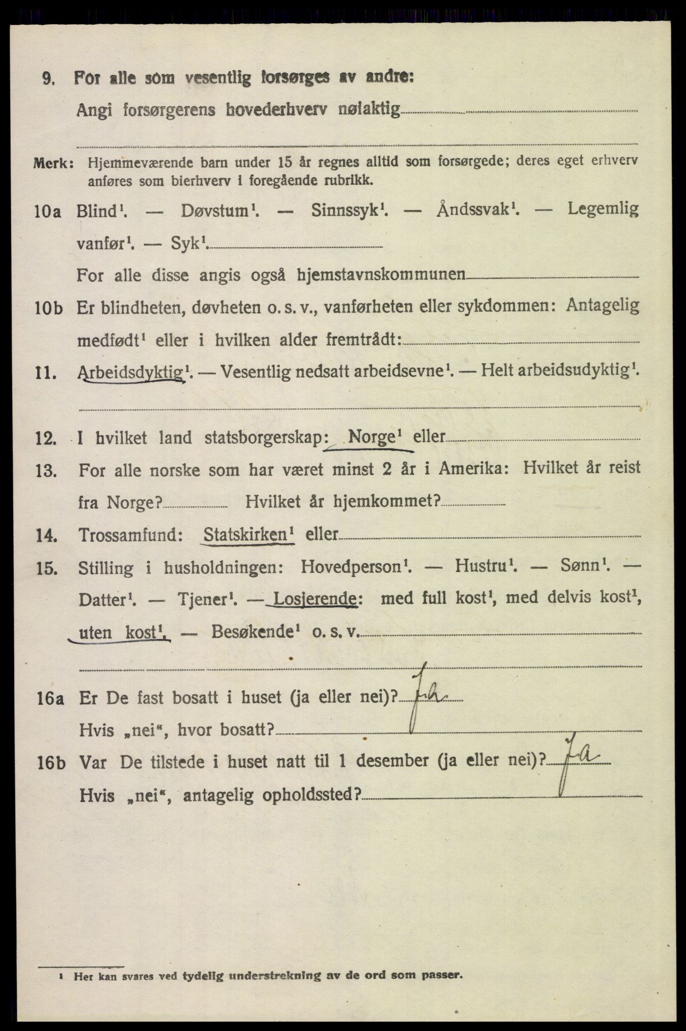 SAH, 1920 census for Elverum, 1920, p. 13561