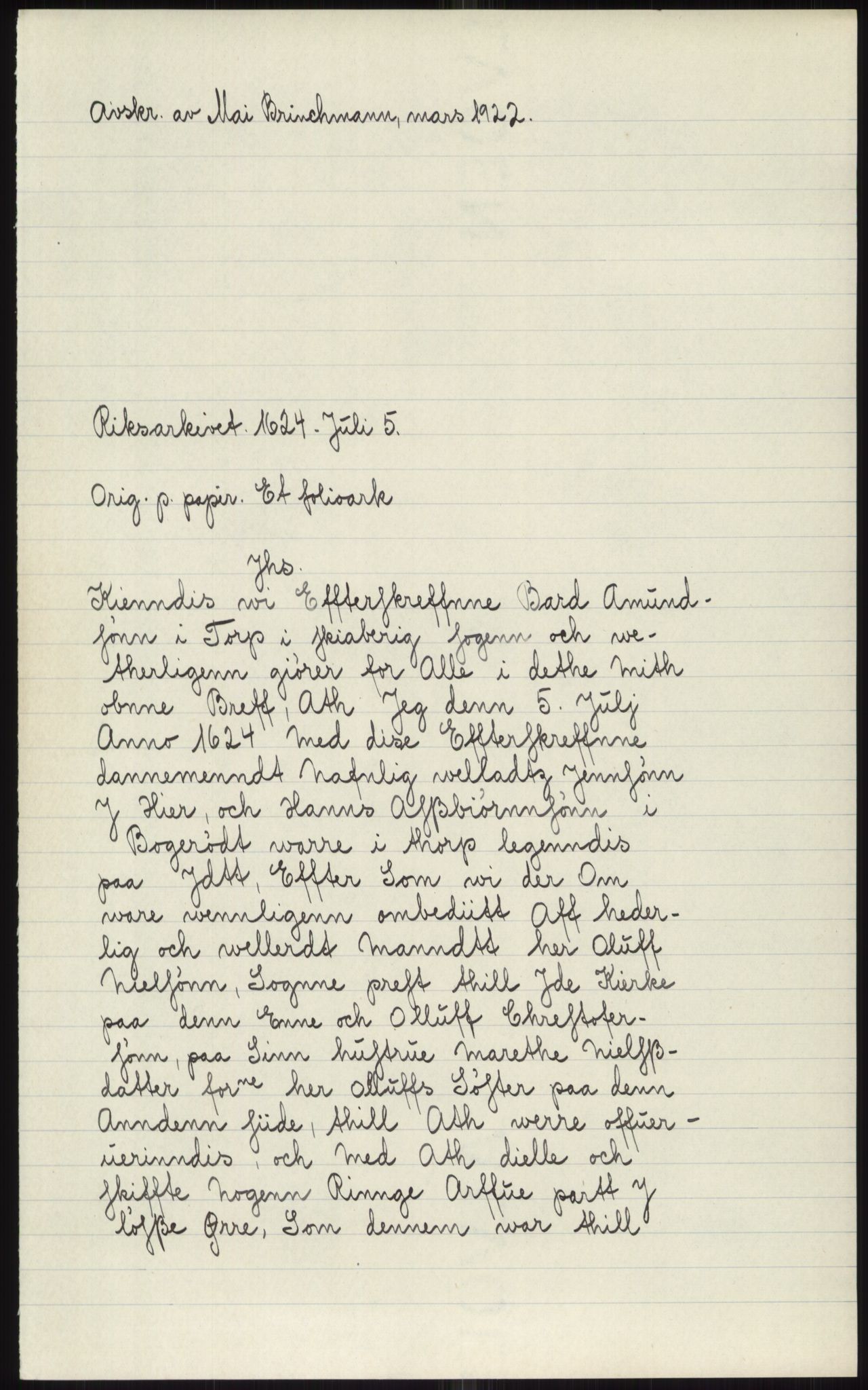 Samlinger til kildeutgivelse, Diplomavskriftsamlingen, AV/RA-EA-4053/H/Ha, p. 3157