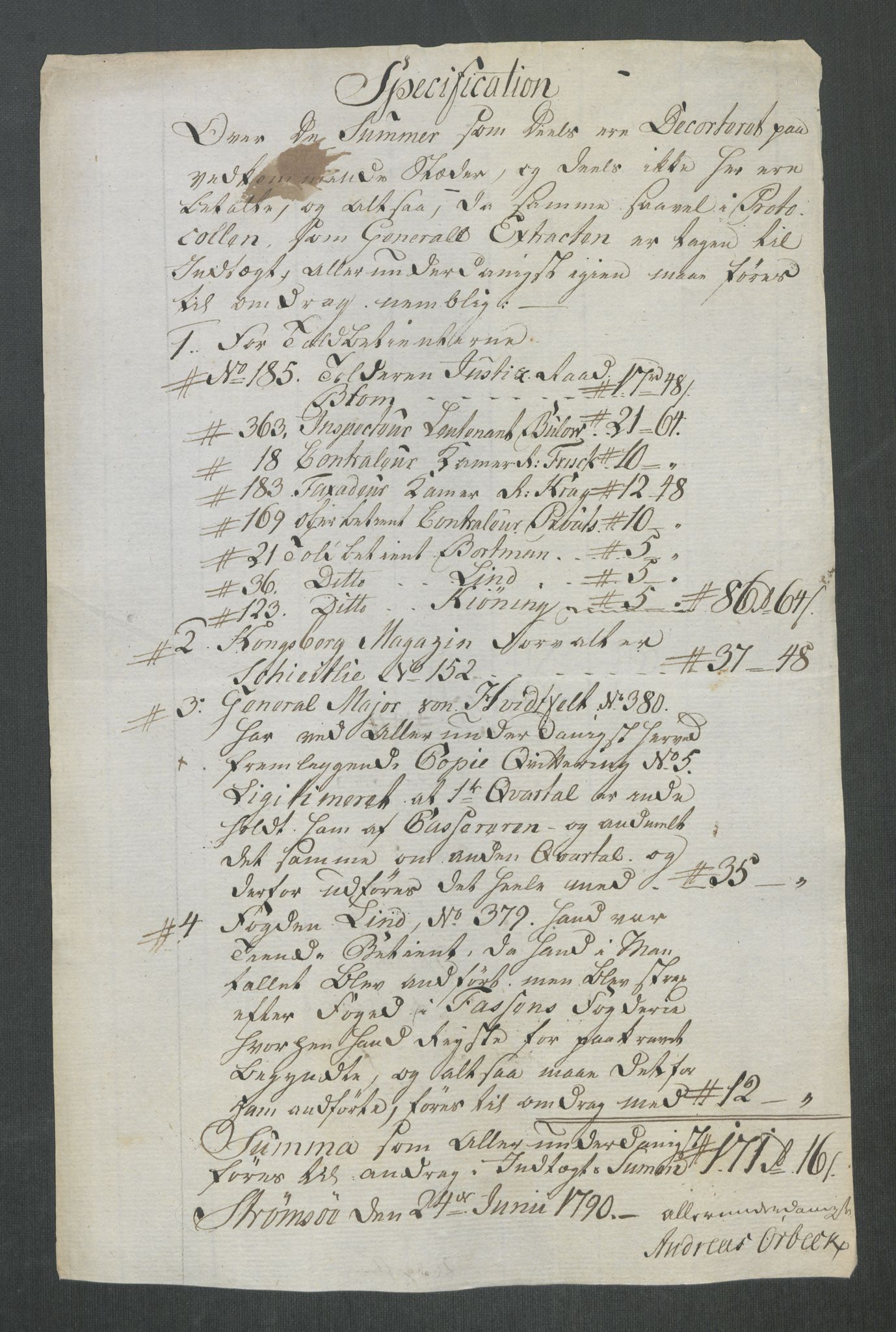 Rentekammeret inntil 1814, Reviderte regnskaper, Mindre regnskaper, AV/RA-EA-4068/Rf/Rfe/L0047: Strinda og Selbu fogderi. Strømsø, 1789, p. 268