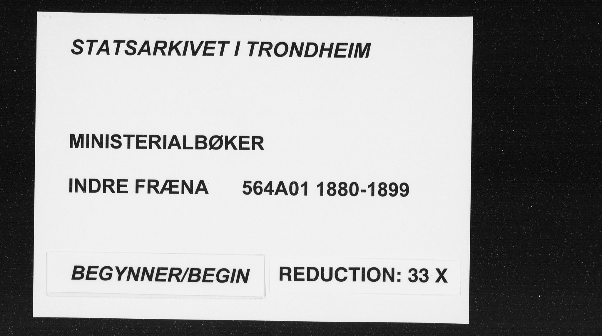 Ministerialprotokoller, klokkerbøker og fødselsregistre - Møre og Romsdal, AV/SAT-A-1454/564/L0740: Parish register (official) no. 564A01, 1880-1899