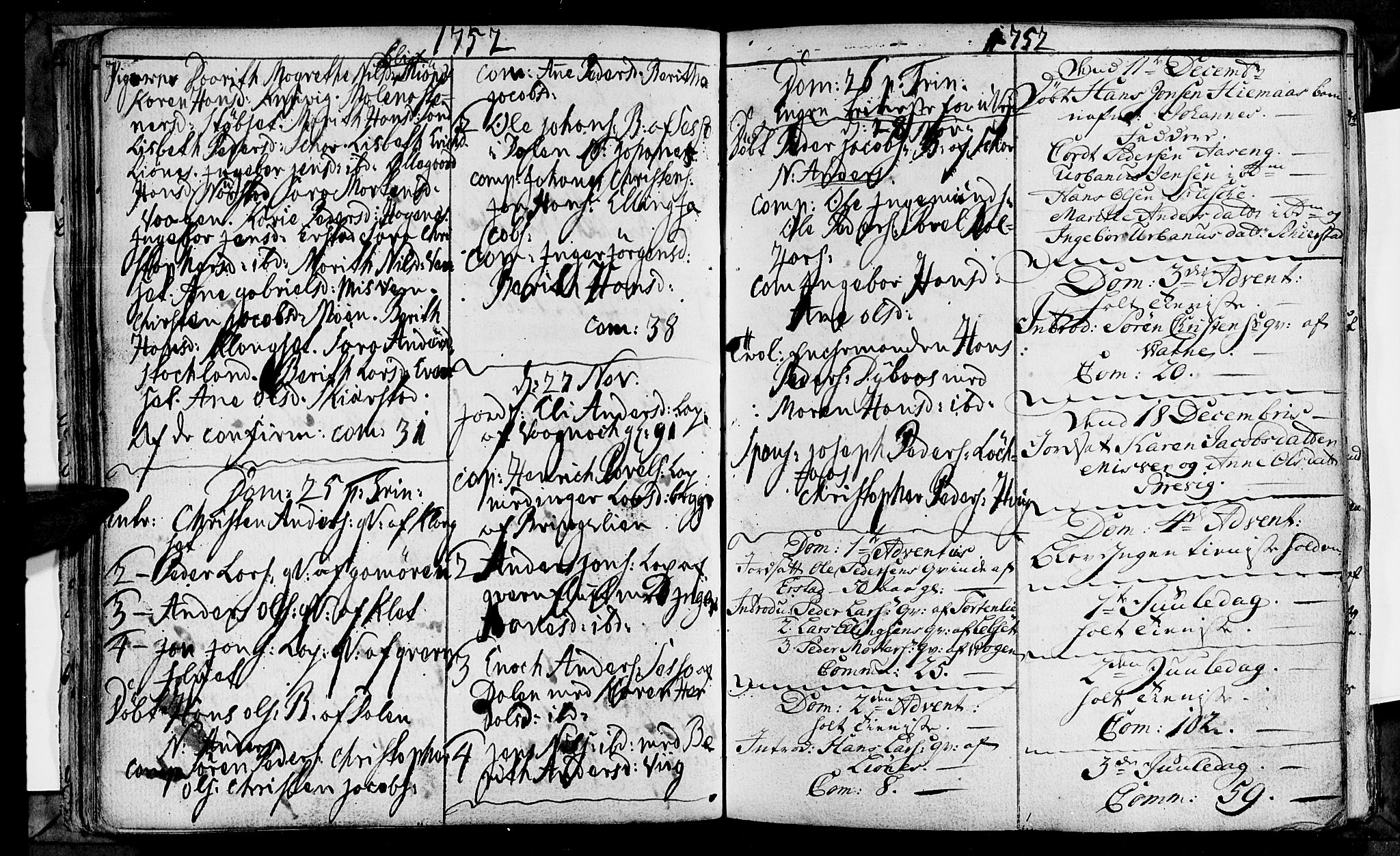 Ministerialprotokoller, klokkerbøker og fødselsregistre - Nordland, AV/SAT-A-1459/852/L0734: Parish register (official) no. 852A04, 1747-1767