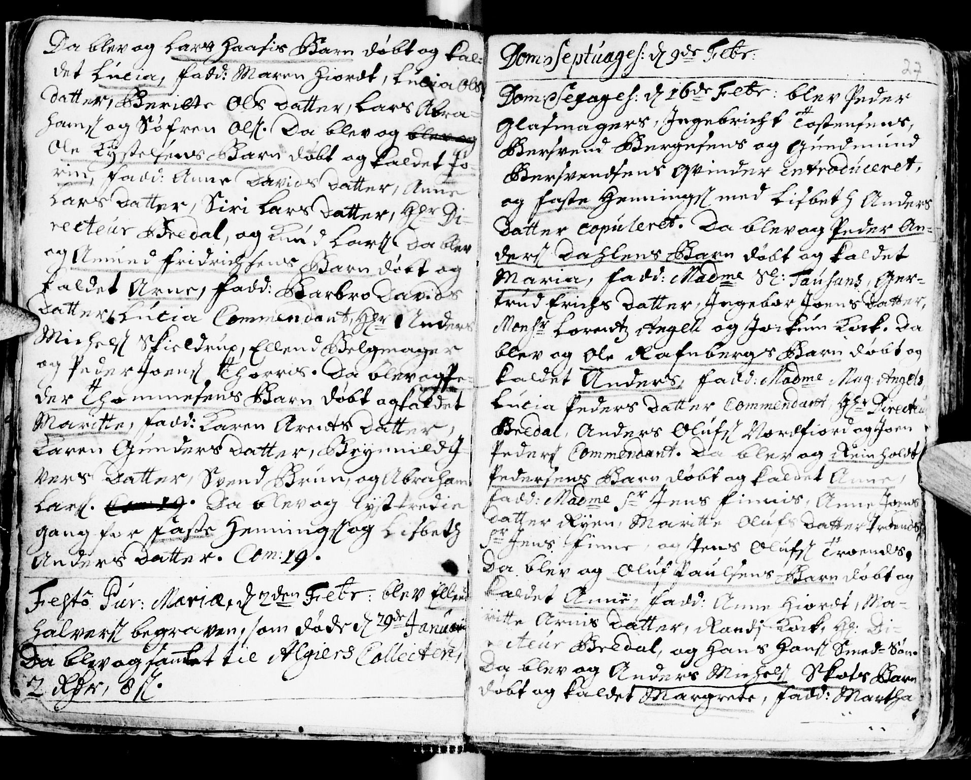 Ministerialprotokoller, klokkerbøker og fødselsregistre - Sør-Trøndelag, AV/SAT-A-1456/681/L0924: Parish register (official) no. 681A02, 1720-1731, p. 26-27