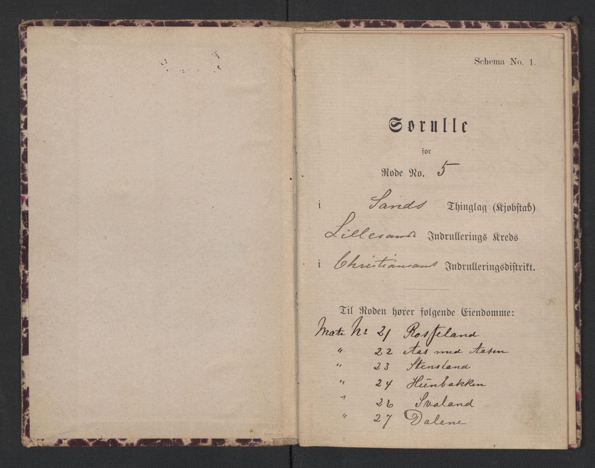 Lillesand mønstringskrets, SAK/2031-0014/F/Fd/L0002: Sjøruller rode 1-59, pluss Bygland, Hornnes, Valle og Vegusdal, 
Li-7, 1875-1910, p. 27
