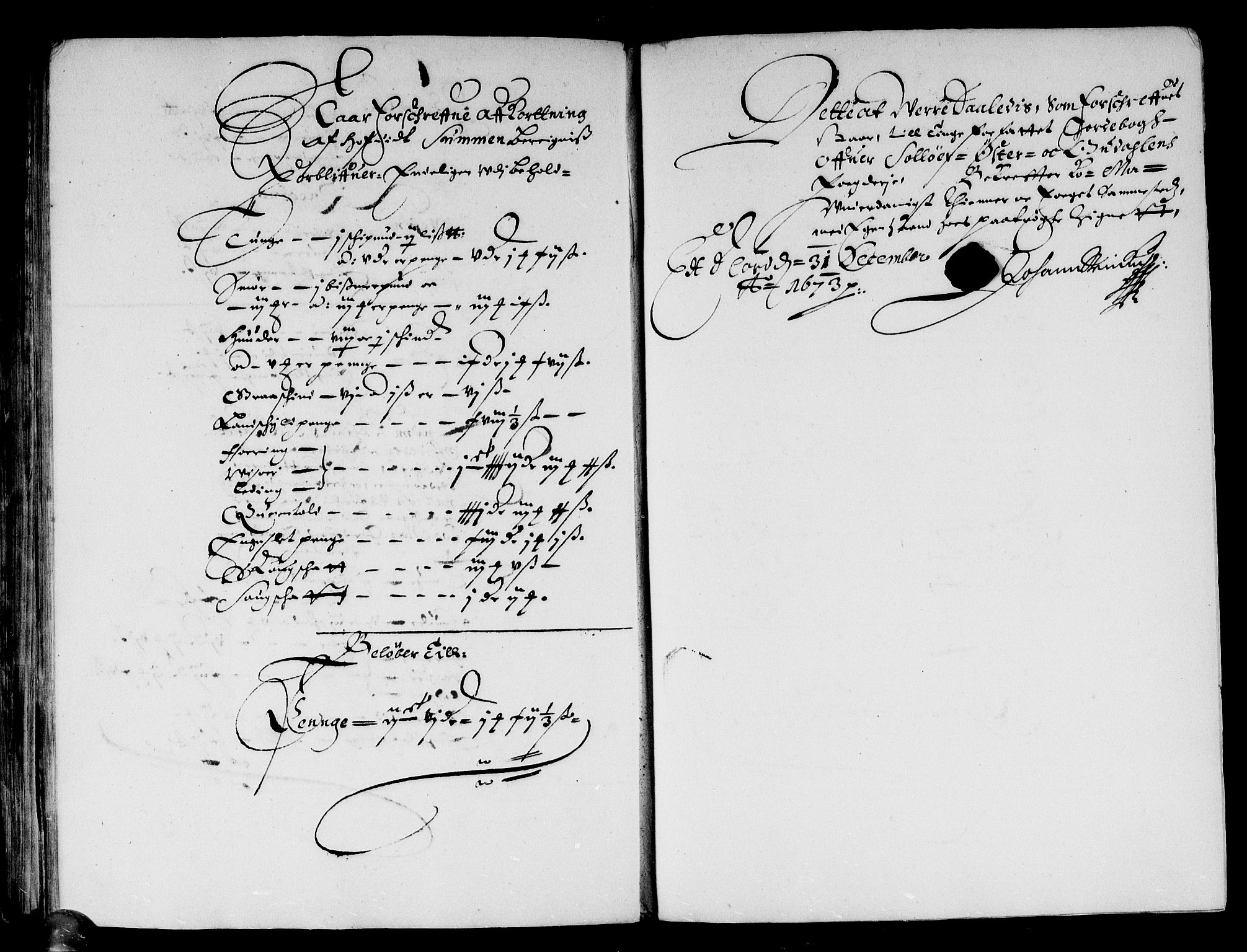 Rentekammeret inntil 1814, Reviderte regnskaper, Stiftamtstueregnskaper, Landkommissariatet på Akershus og Akershus stiftamt, AV/RA-EA-5869/R/Rb/L0088: Akershus stiftamt, 1671-1673