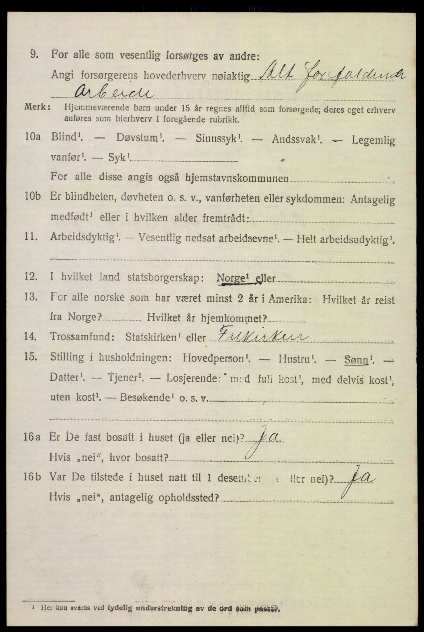 SAK, 1920 census for Øvrebø, 1920, p. 965