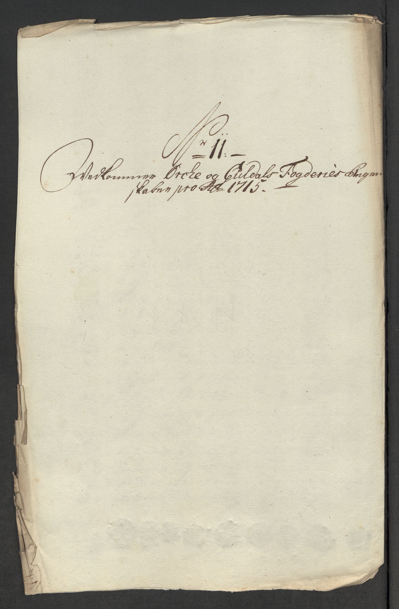 Rentekammeret inntil 1814, Reviderte regnskaper, Fogderegnskap, AV/RA-EA-4092/R60/L3966: Fogderegnskap Orkdal og Gauldal, 1715, p. 141