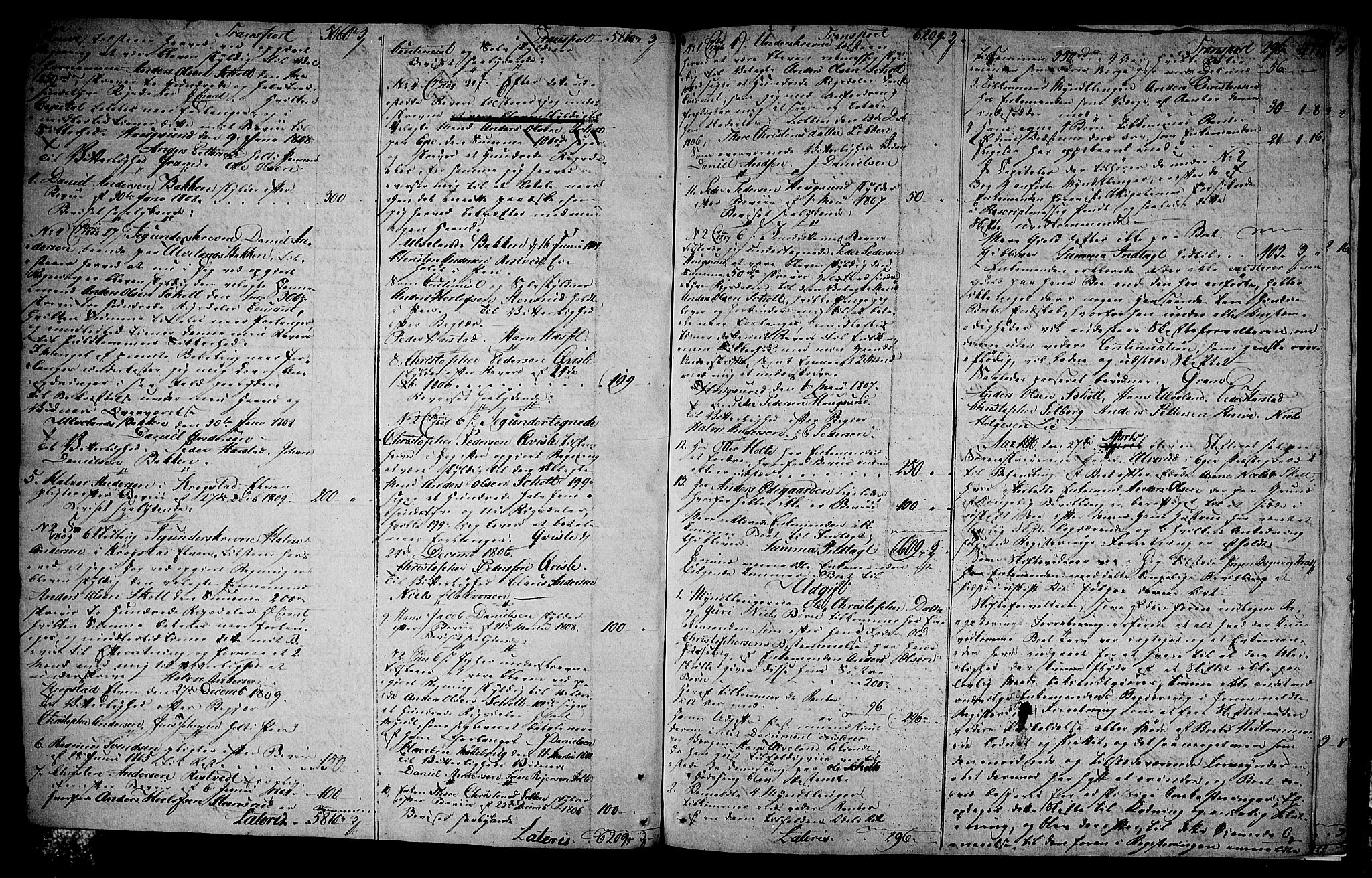 Eiker, Modum og Sigdal sorenskriveri, AV/SAKO-A-123/H/Hb/Hba/L0019: Skifteprotokoll, 1805-1810, p. 476b-477a
