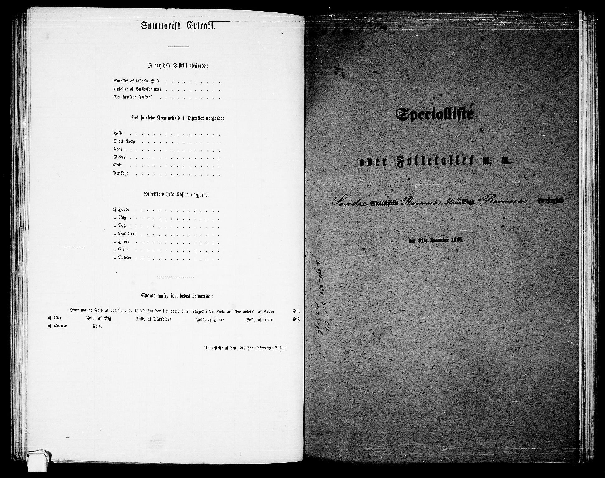 RA, 1865 census for Ramnes, 1865, p. 26