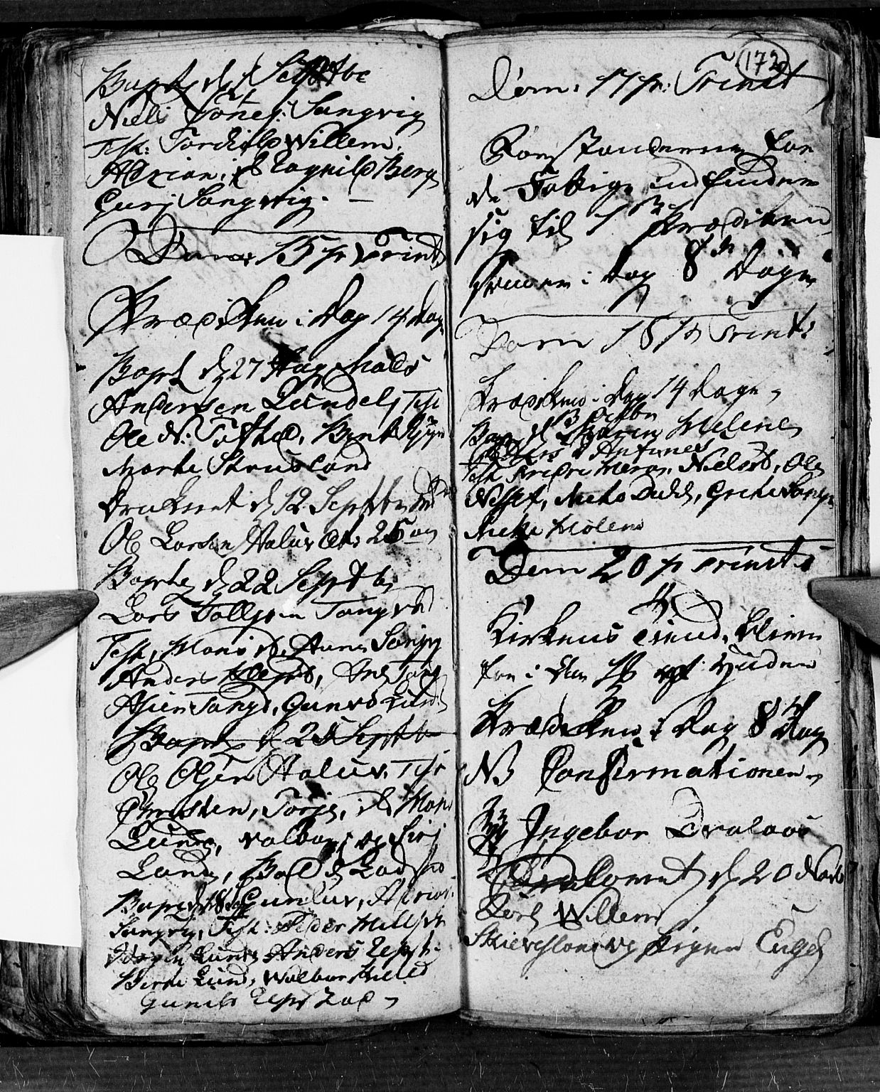 Søgne sokneprestkontor, AV/SAK-1111-0037/F/Fb/Fbb/L0001: Parish register (copy) no. B 1, 1779-1802, p. 172