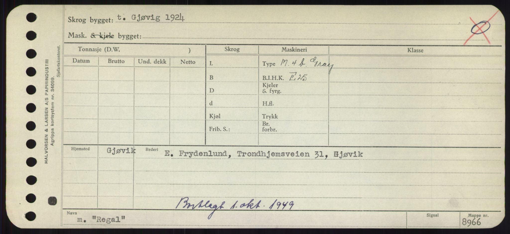 Sjøfartsdirektoratet med forløpere, Skipsmålingen, RA/S-1627/H/Hd/L0030: Fartøy, Q-Riv, p. 317