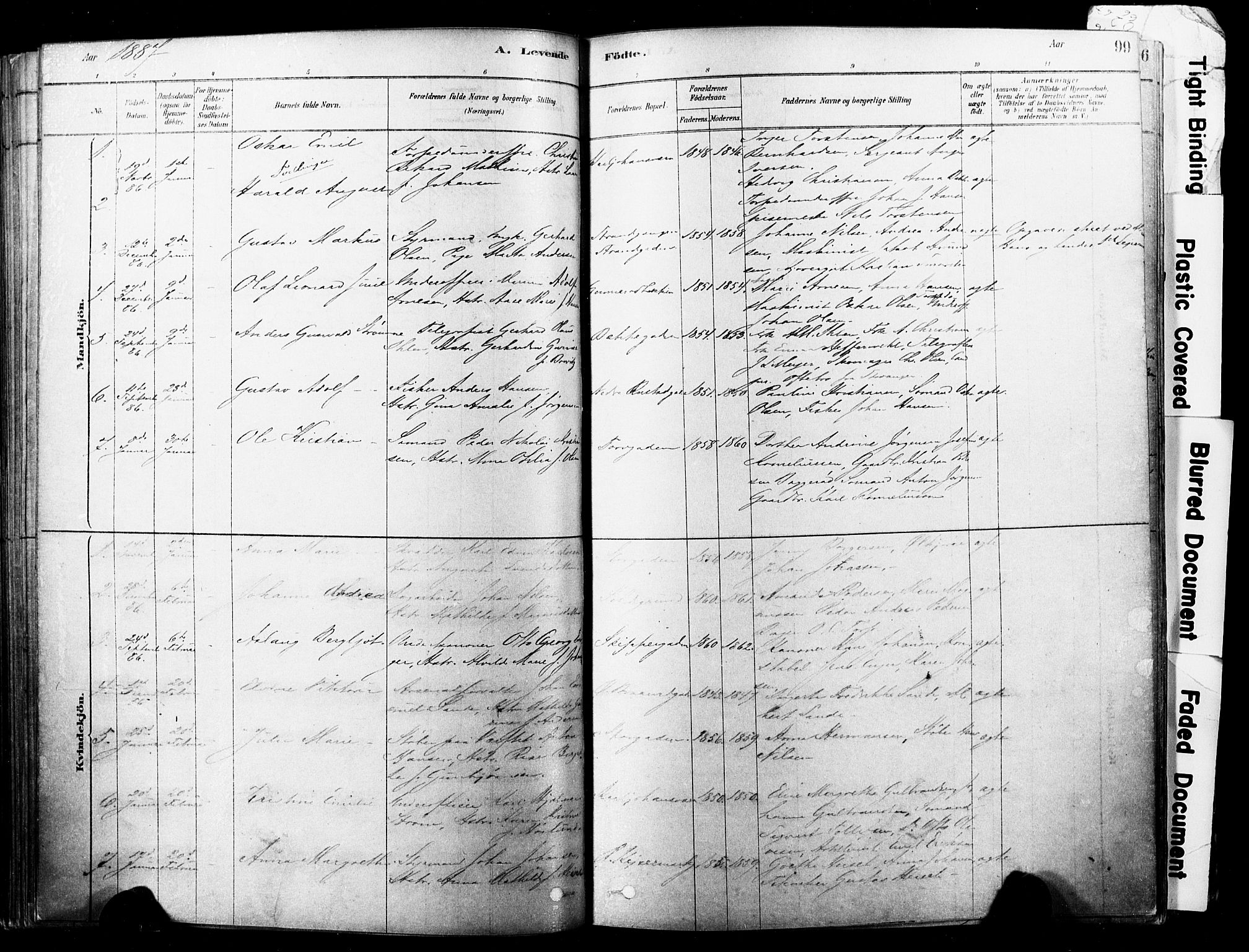 Horten kirkebøker, SAKO/A-348/F/Fa/L0003: Parish register (official) no. 3, 1878-1887, p. 99