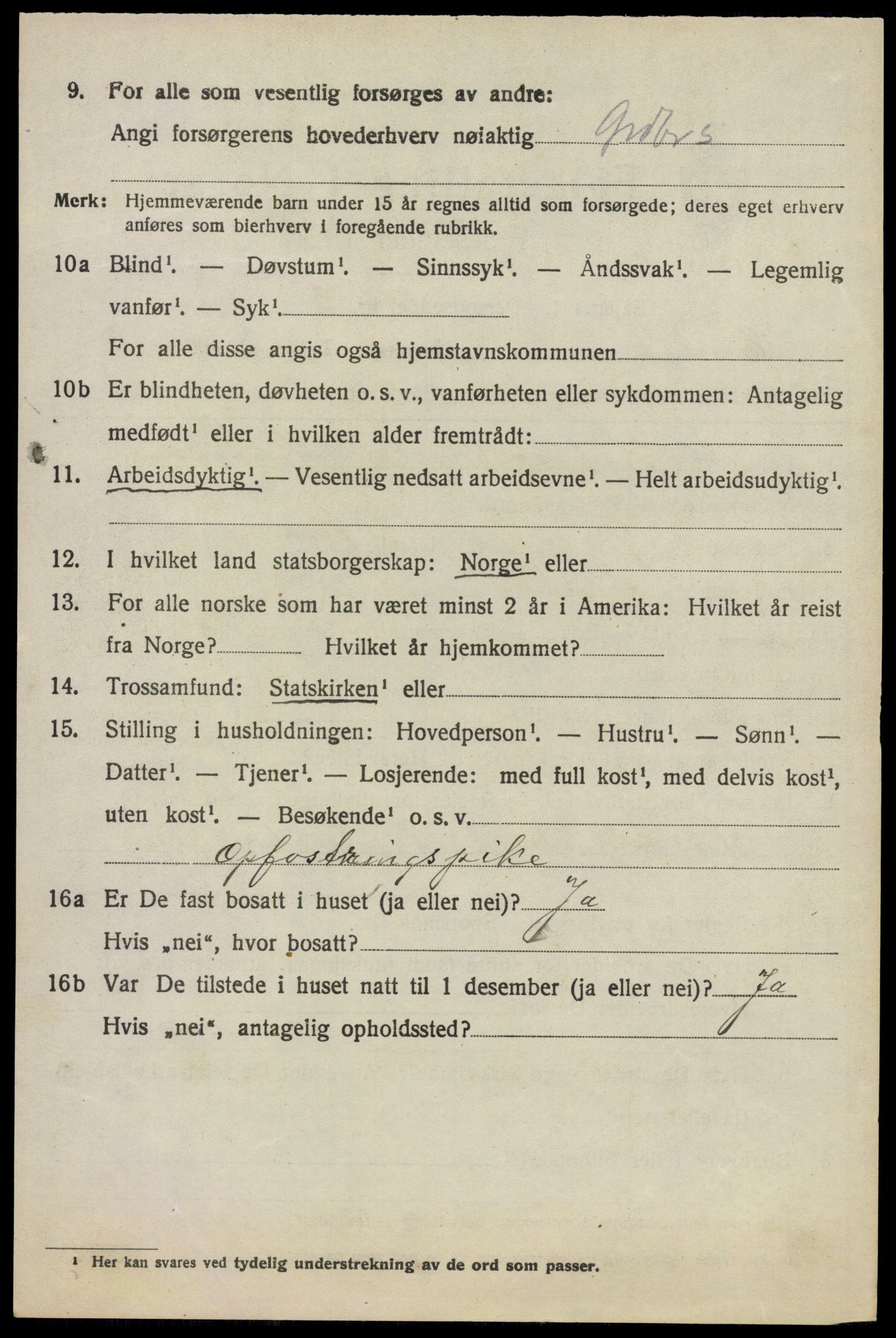 SAO, 1920 census for Enebakk, 1920, p. 2750