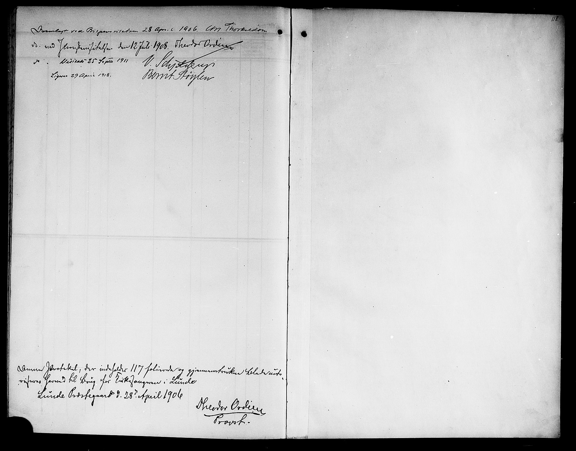 Lunde kirkebøker, SAKO/A-282/G/Ga/L0004: Parish register (copy) no. I 4, 1906-1914