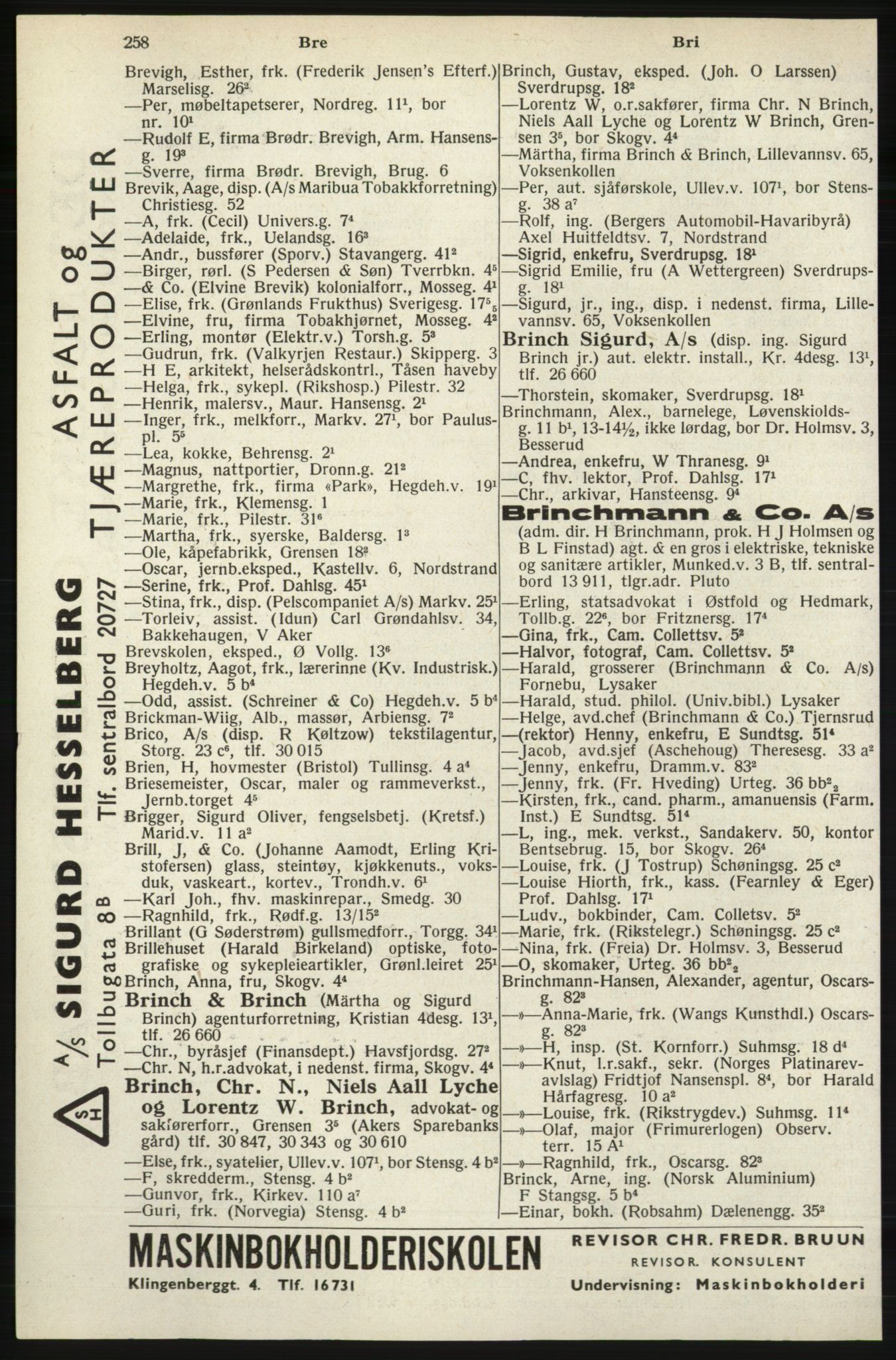 Kristiania/Oslo adressebok, PUBL/-, 1940, p. 276