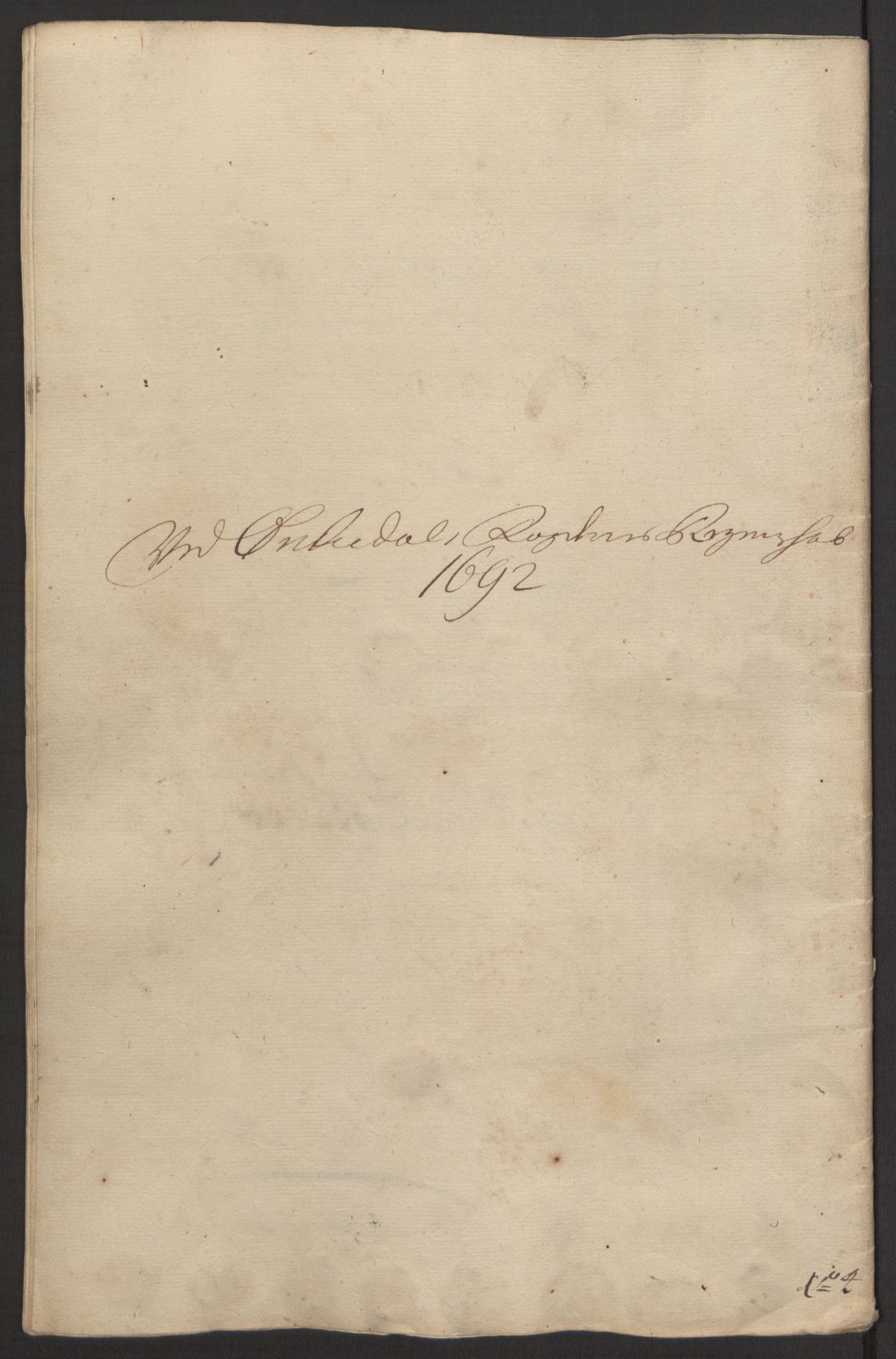 Rentekammeret inntil 1814, Reviderte regnskaper, Fogderegnskap, AV/RA-EA-4092/R58/L3937: Fogderegnskap Orkdal, 1691-1692, p. 335