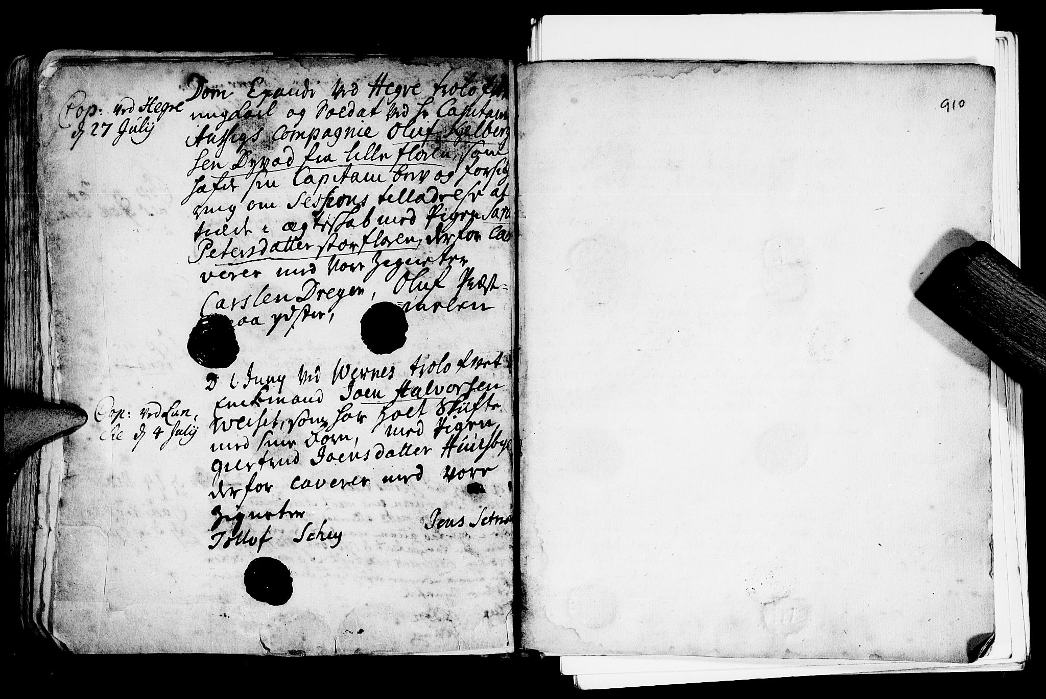 Ministerialprotokoller, klokkerbøker og fødselsregistre - Nord-Trøndelag, SAT/A-1458/709/L0055: Parish register (official) no. 709A03, 1730-1739, p. 909-910