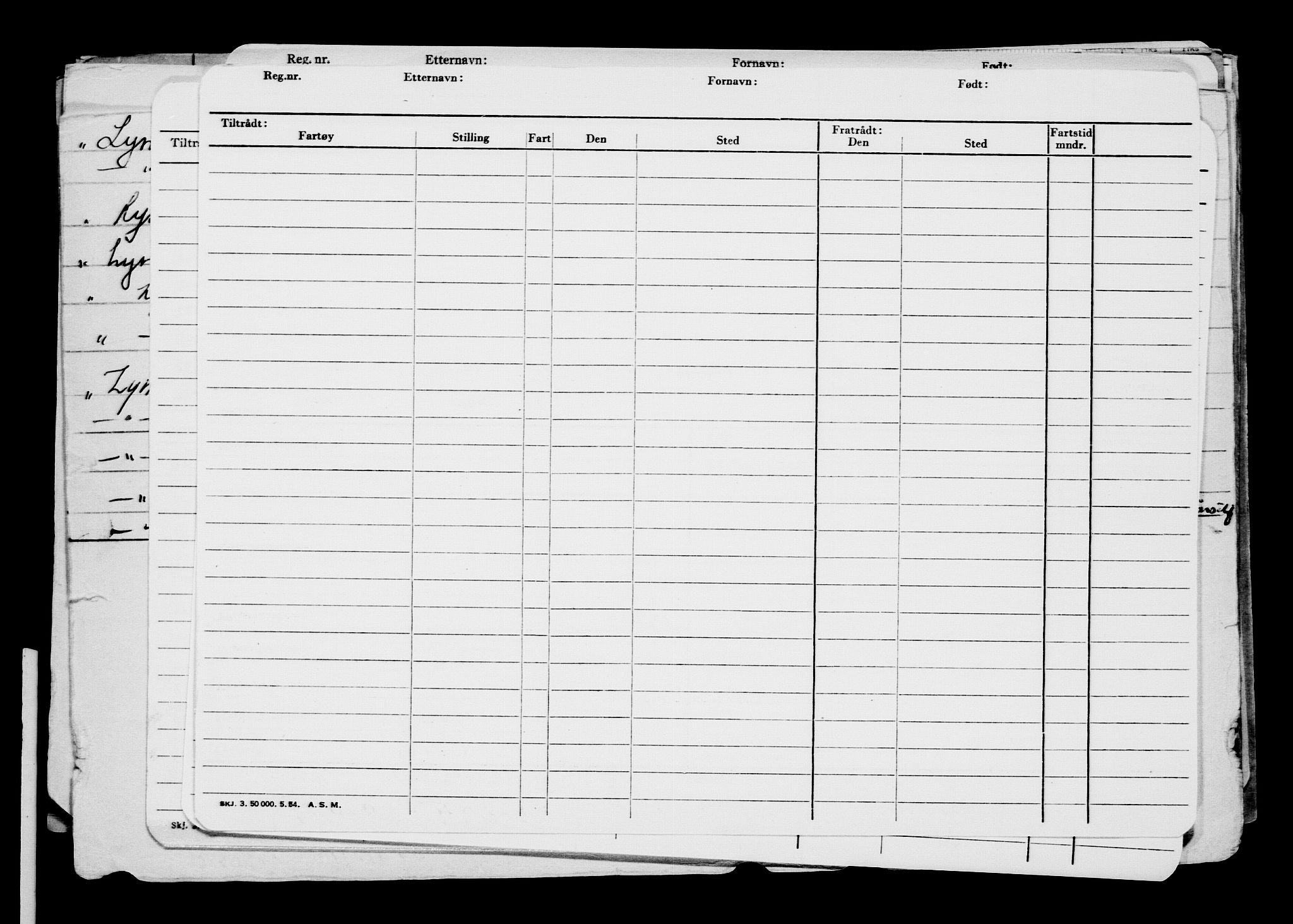 Direktoratet for sjømenn, AV/RA-S-3545/G/Gb/L0058: Hovedkort, 1905, p. 309