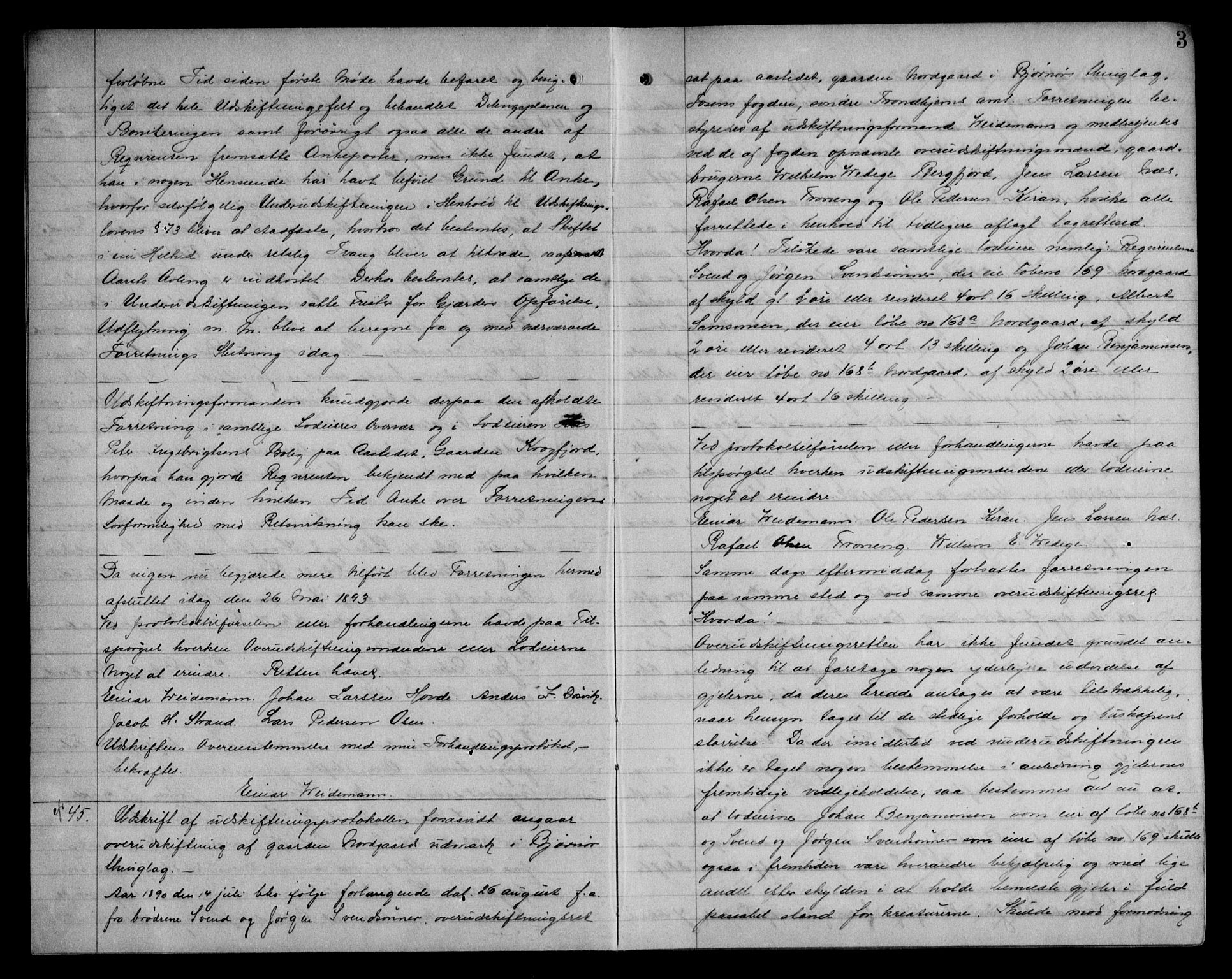 Fosen sorenskriveri, AV/SAT-A-1107/1/2/2C/L0040: Mortgage book no. 31, 1906-1907, p. 3