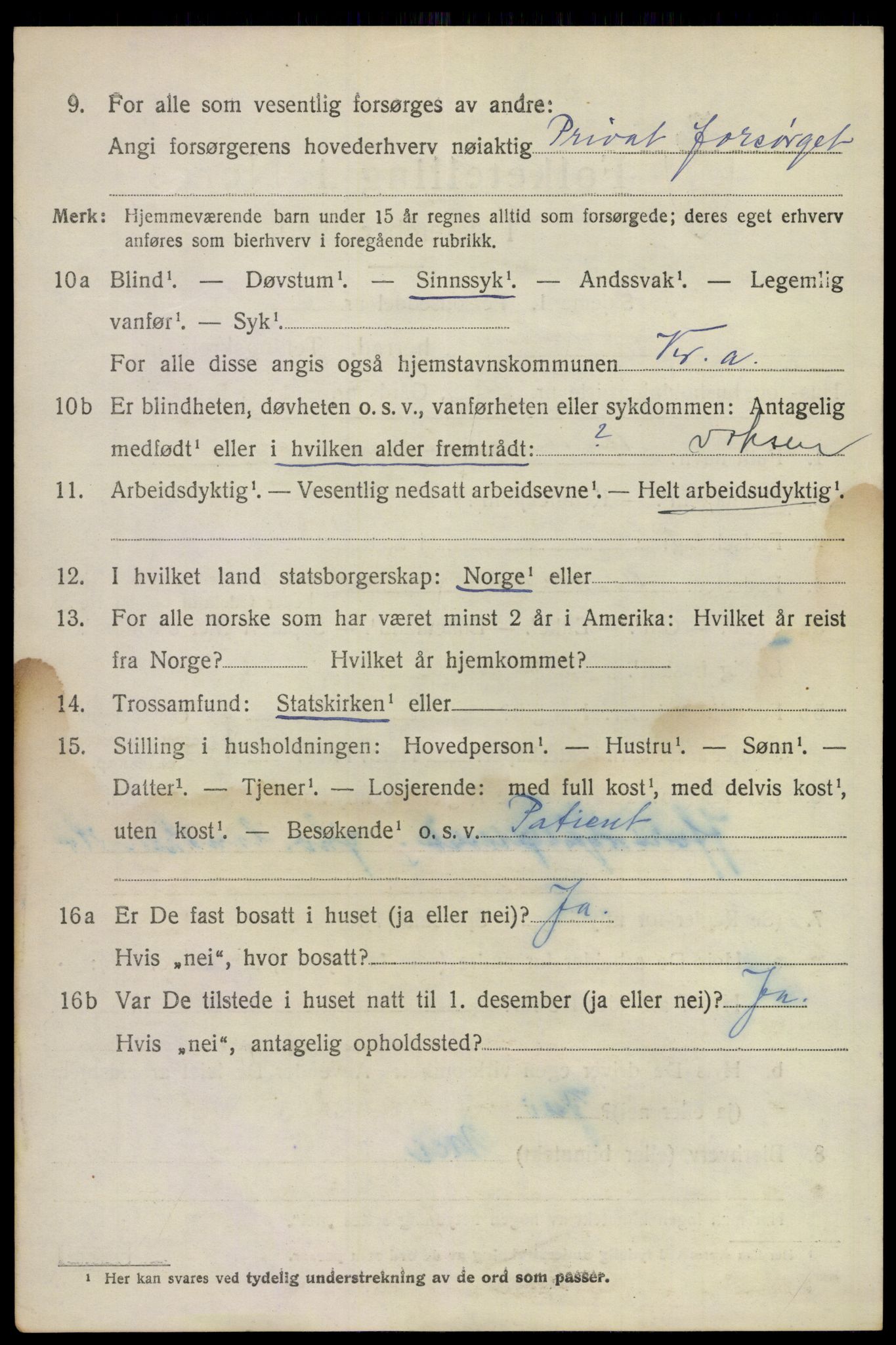 SAKO, 1920 census for Hurum, 1920, p. 12651