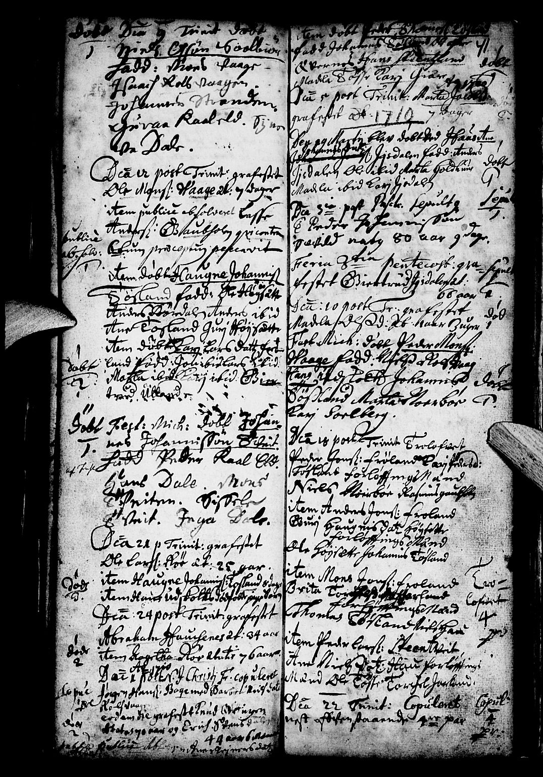 Os sokneprestembete, AV/SAB-A-99929: Parish register (official) no. A 4, 1669-1760, p. 41