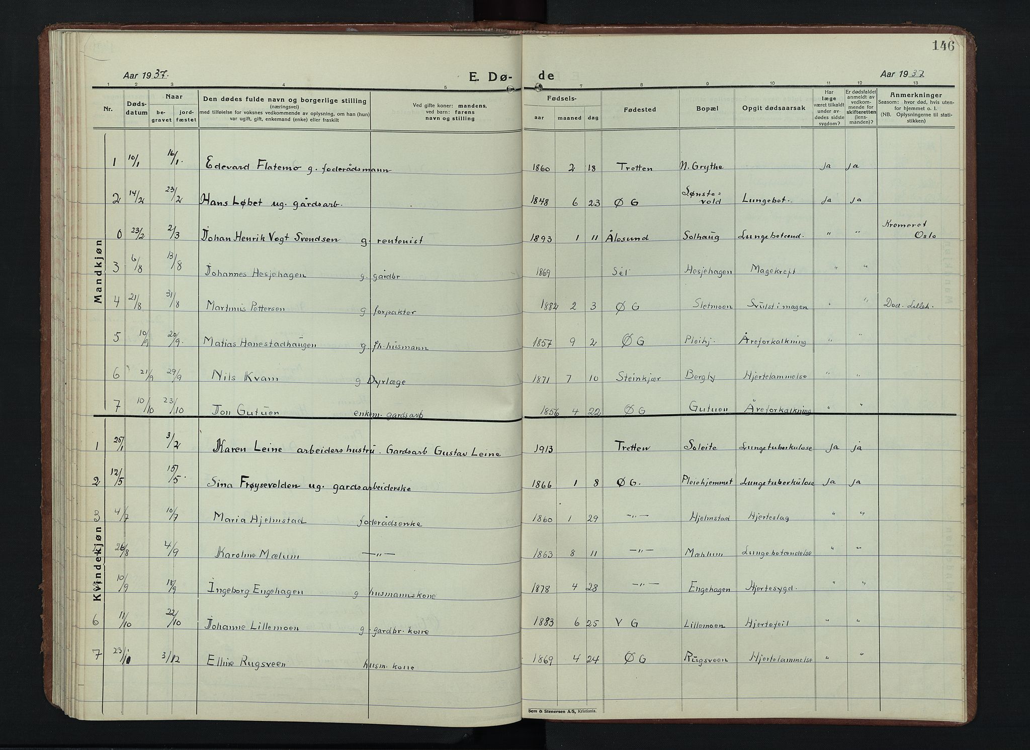 Østre Gausdal prestekontor, AV/SAH-PREST-092/H/Ha/Hab/L0006: Parish register (copy) no. 6, 1922-1945, p. 146