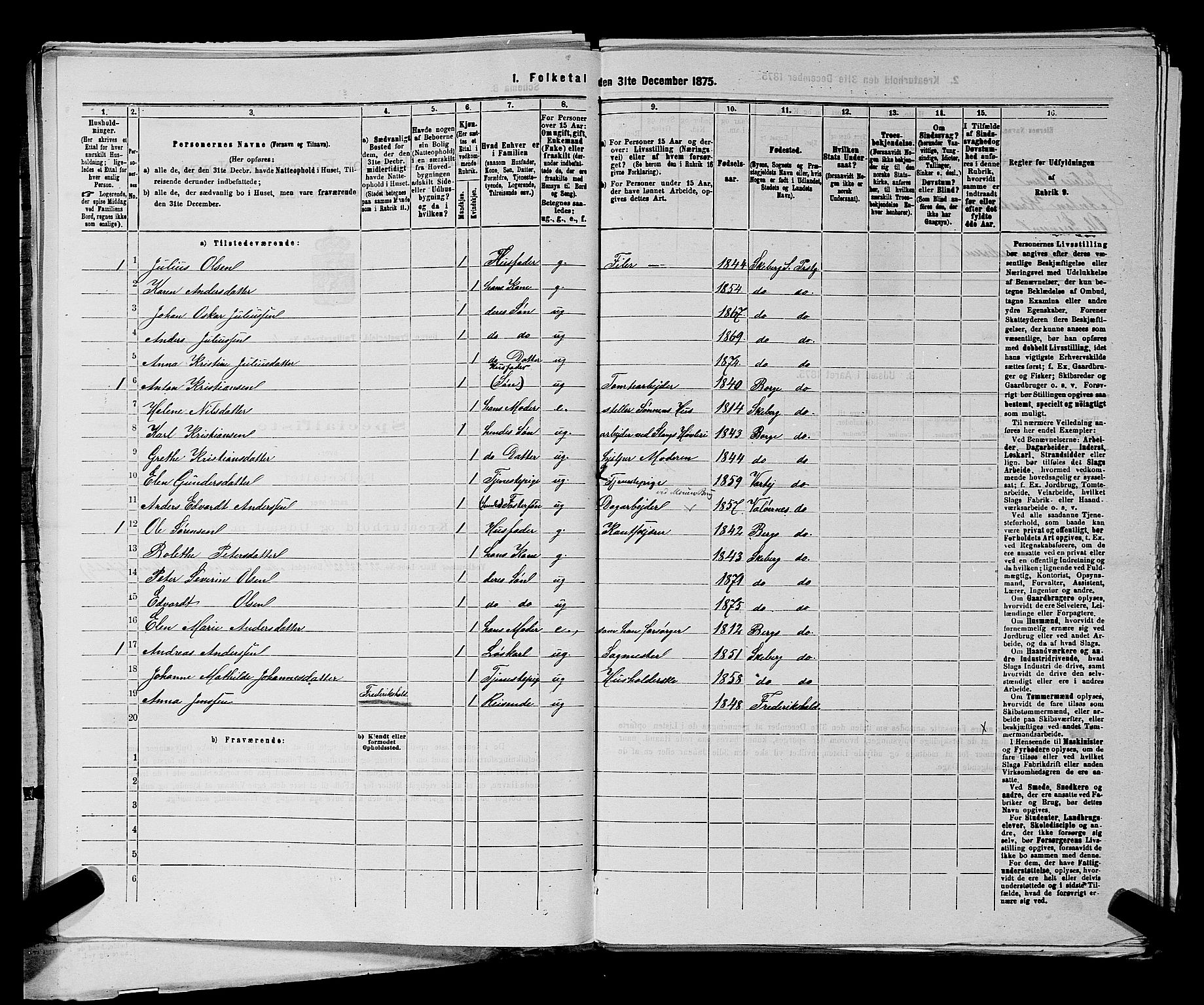 RA, 1875 census for 0113P Borge, 1875, p. 552