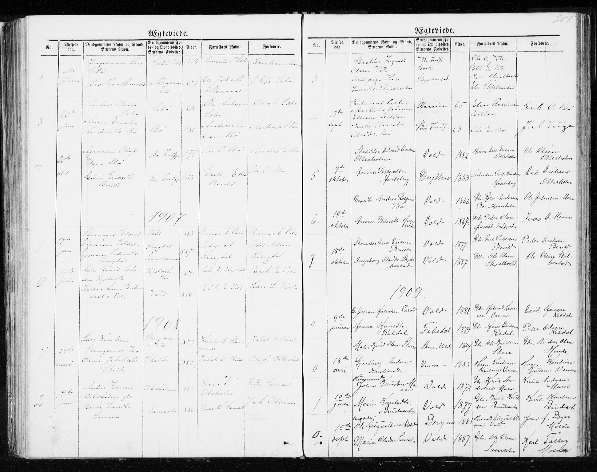Ministerialprotokoller, klokkerbøker og fødselsregistre - Møre og Romsdal, SAT/A-1454/543/L0564: Parish register (copy) no. 543C02, 1867-1915, p. 203
