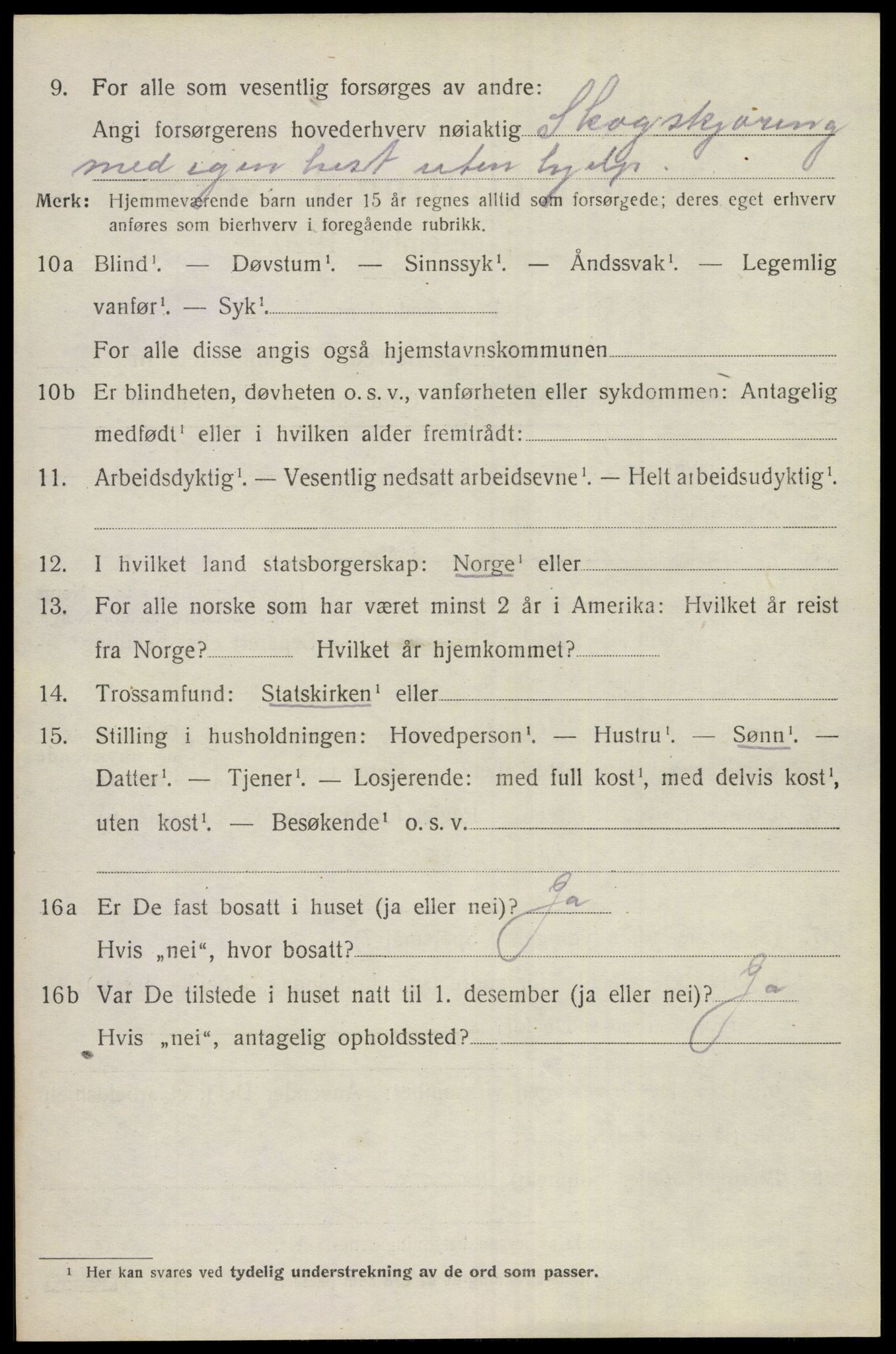 SAKO, 1920 census for Siljan, 1920, p. 1440