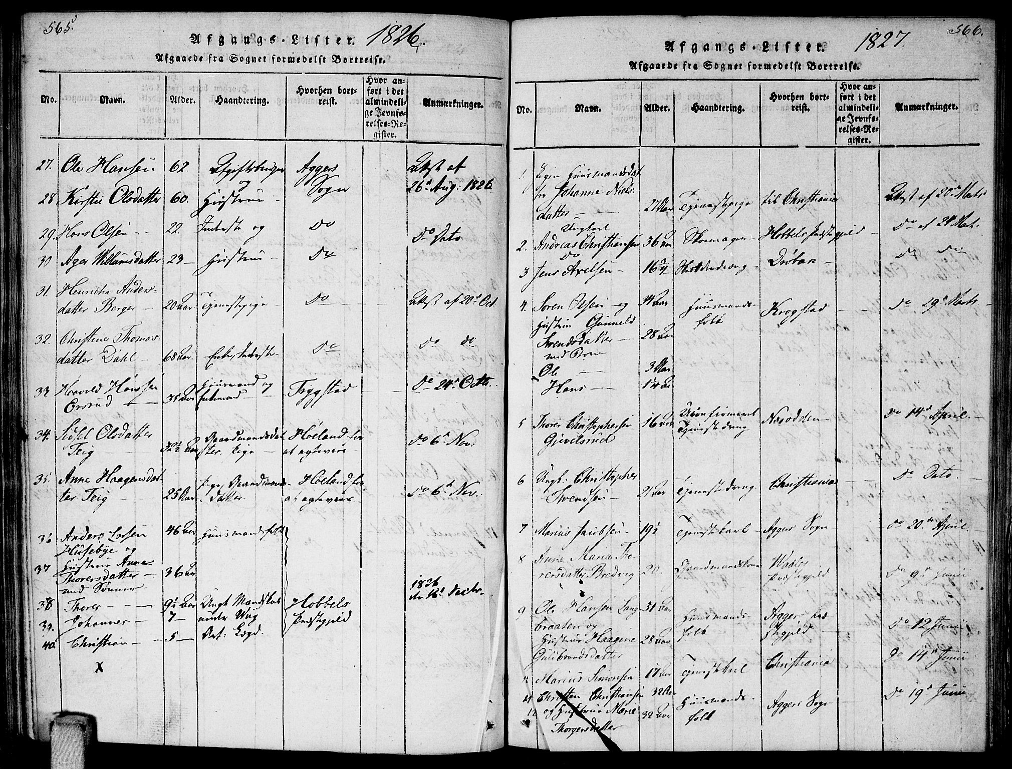 Enebakk prestekontor Kirkebøker, AV/SAO-A-10171c/F/Fa/L0006: Parish register (official) no. I 6, 1815-1832, p. 565-566